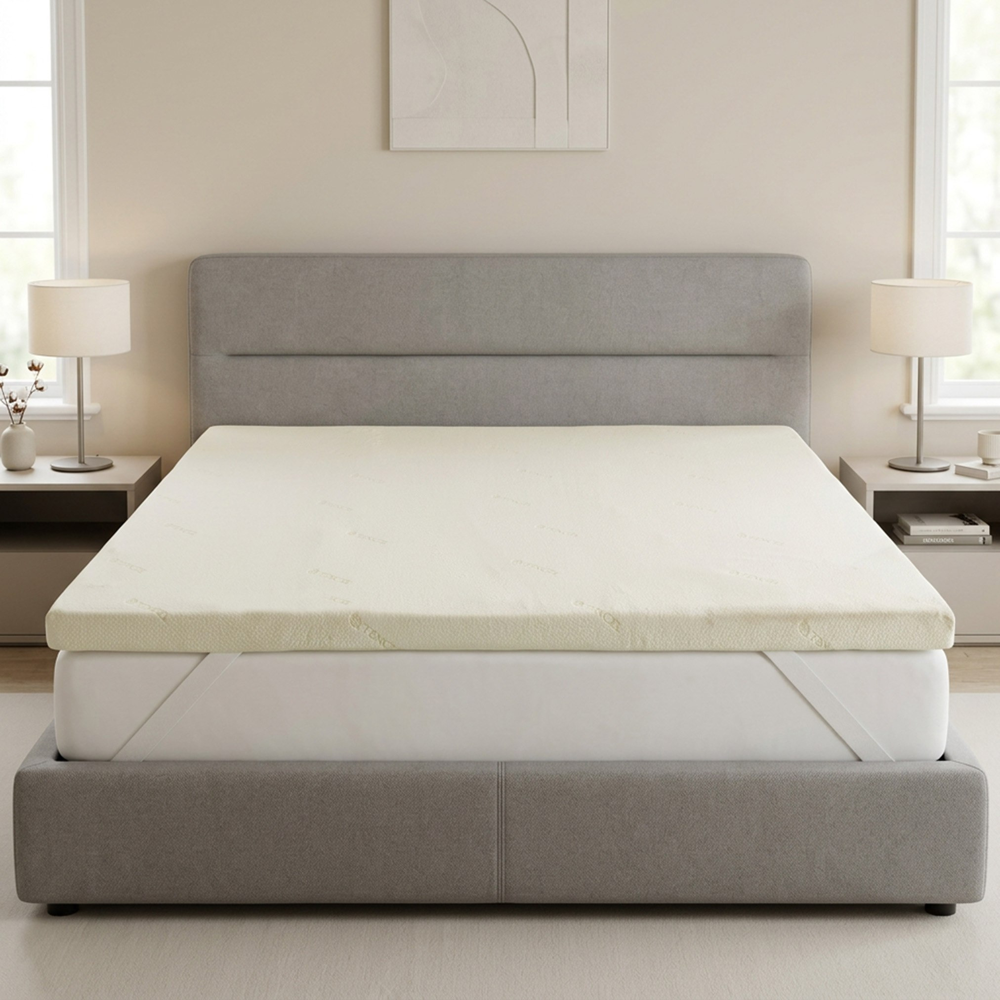 Tencelbliss Memory Foam King Mattress Topper - 180x200+8 cm-hbxhomeware-hbxbedroom-image-2