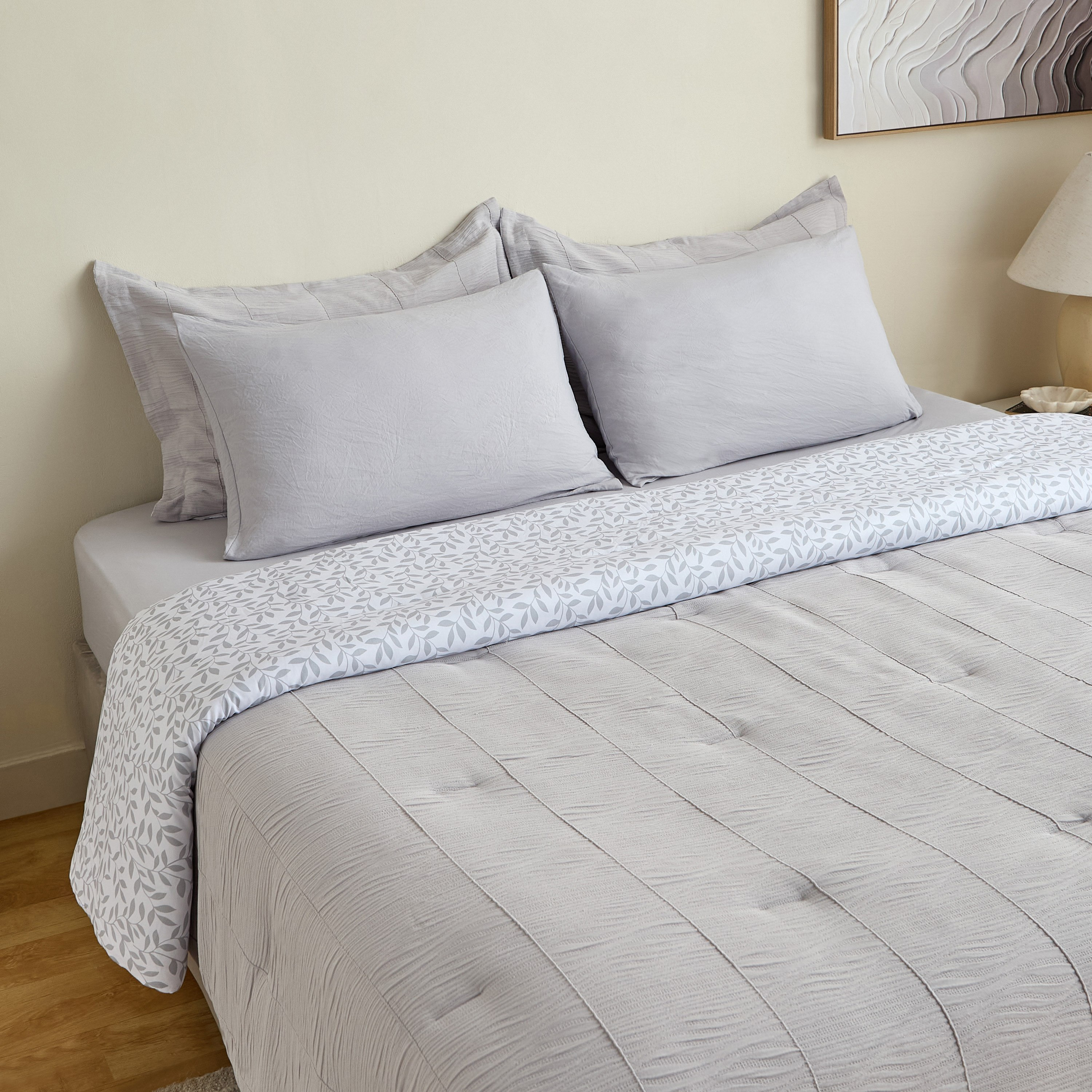 Braxton 6-Piece Seersucker Super King BIAB Comforter Set - 240x260 cm-hbxhomeware-hbxbedroom-image-1
