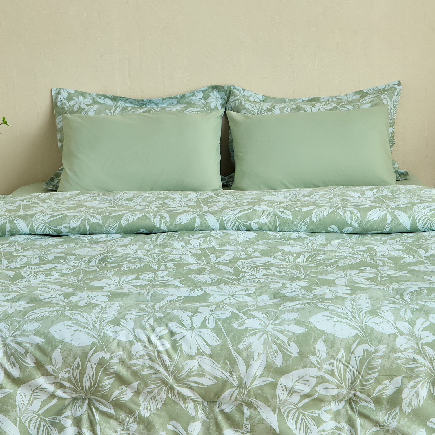 Hampton 6-Piece Microfibre Printed Twin Comforter Set - 160x220 cm-hbxhomeware-hbxbedroom-image-2