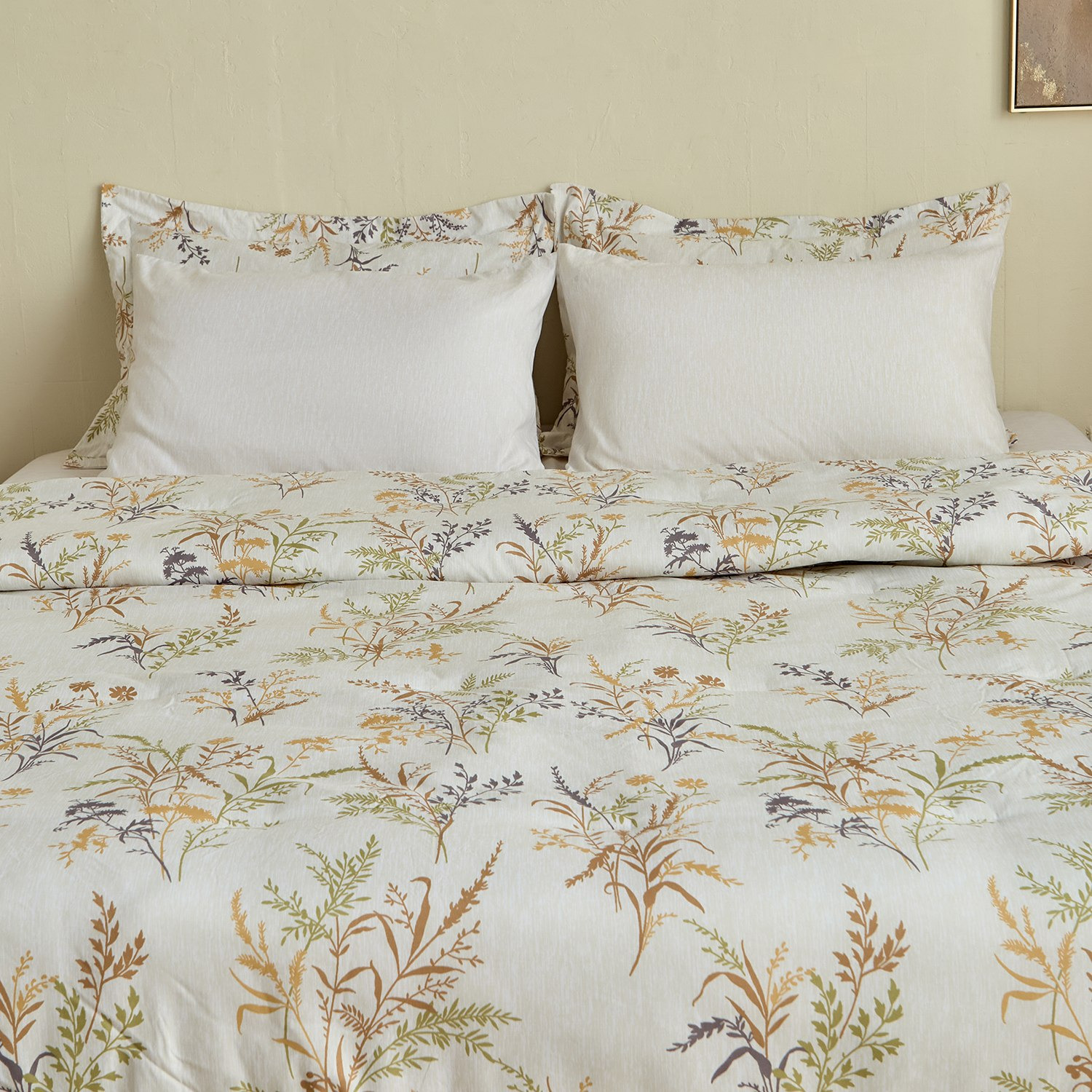 Hampton 6-Piece Microfibre Printed Twin Comforter Set - 160x220 cm-hbxhomeware-hbxbedroom-image-2