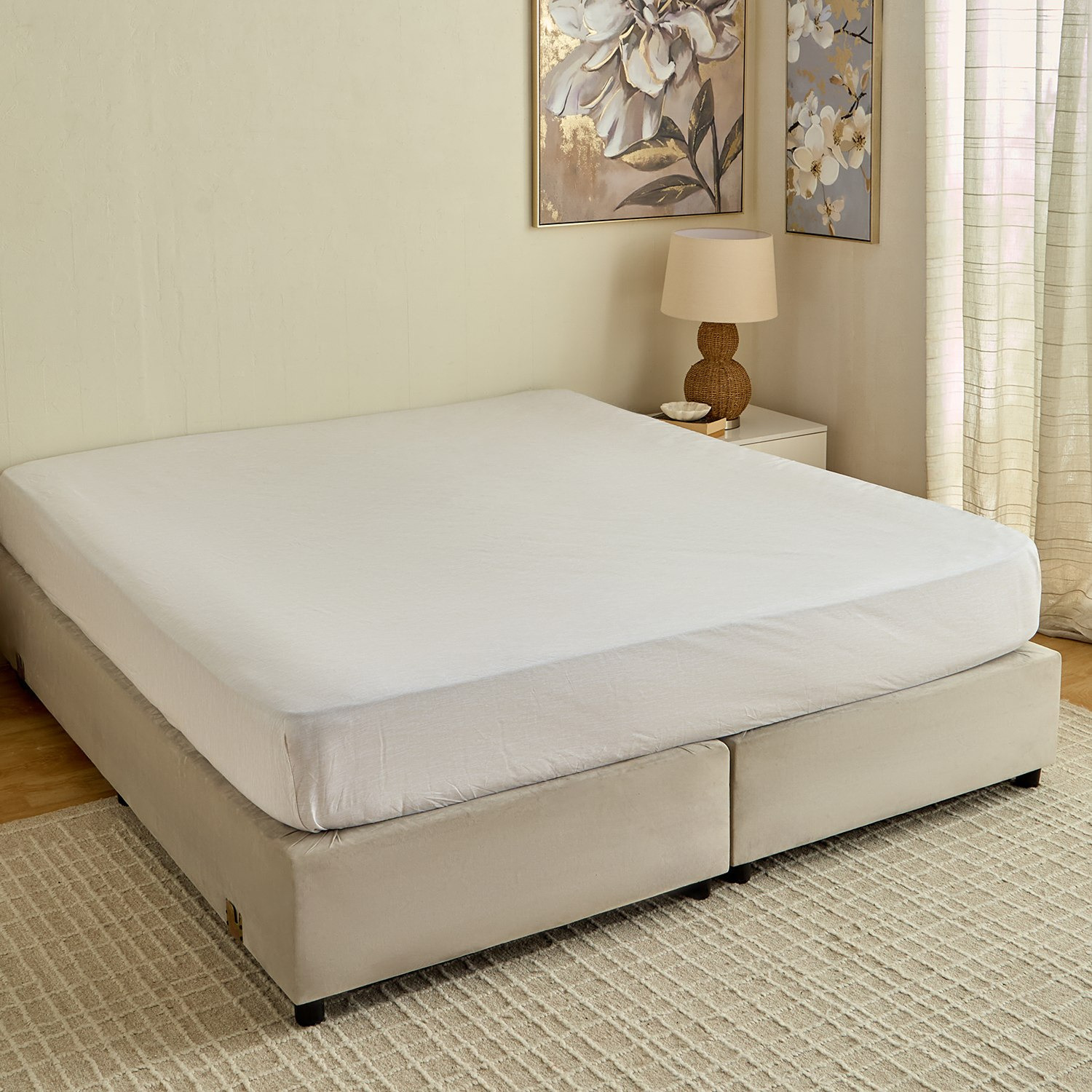 Hampton Oasis 6-Piece Microfibre Printed Super King Comforter Set - 240x260 cm-hbxhomeware-hbxbedroom-image-5