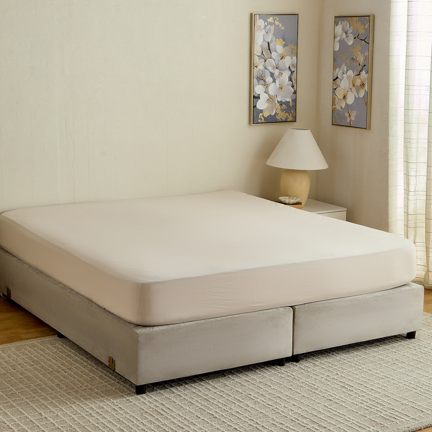 طقم لحاف جاكار مقاس كينج 7 قطع بنسيج وافل بارز من براكستون - 220×240 سم-hbxhomeware-hbxbedroom-image-5