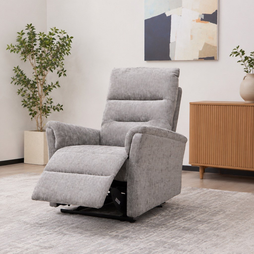Osaki Fabric Electric Power Recliner Armchair-hbxfurniture-sofasandarmchairs-reclinersofas-image-2