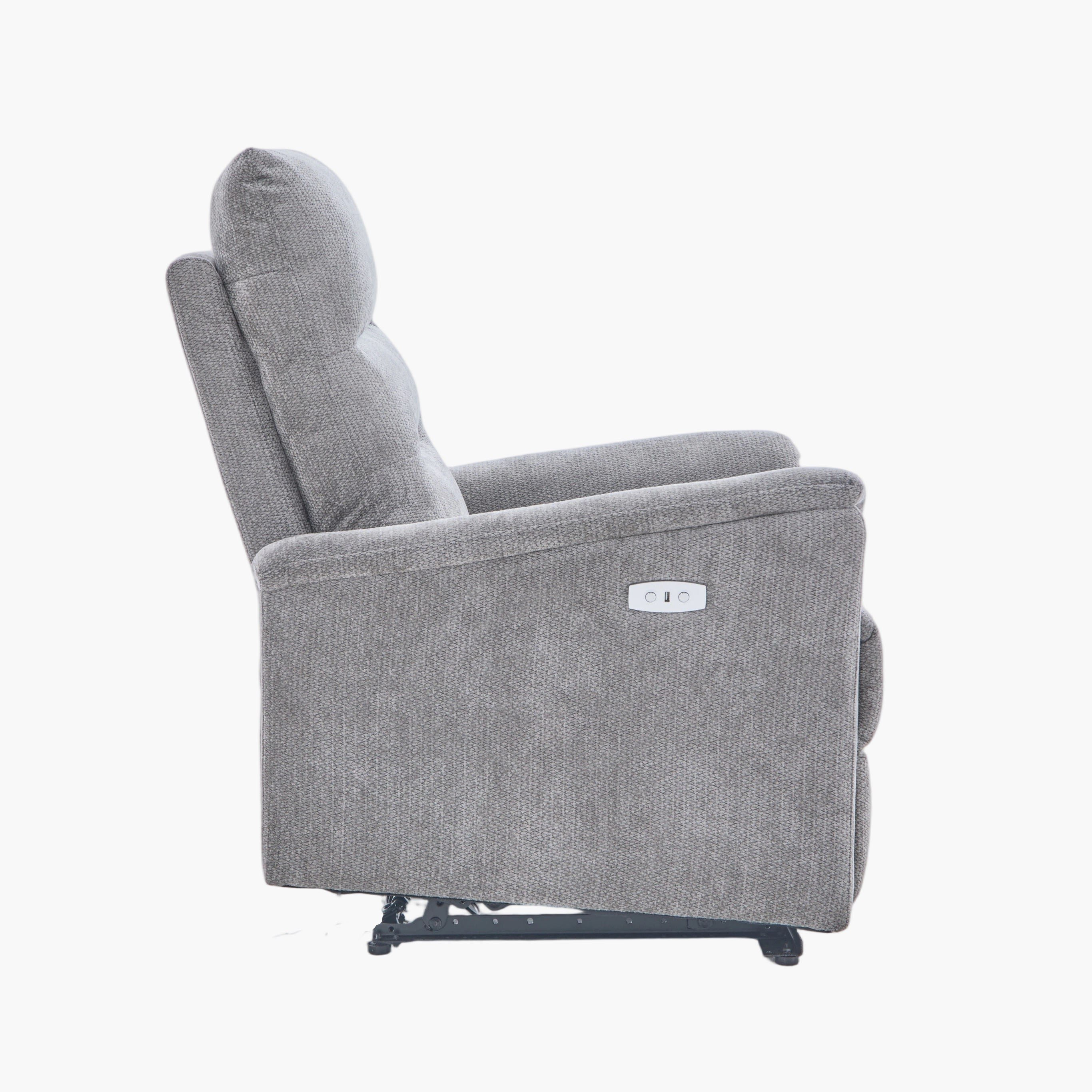 Osaki Fabric Electric Power Recliner Armchair-hbxfurniture-sofasandarmchairs-reclinersofas-image-6