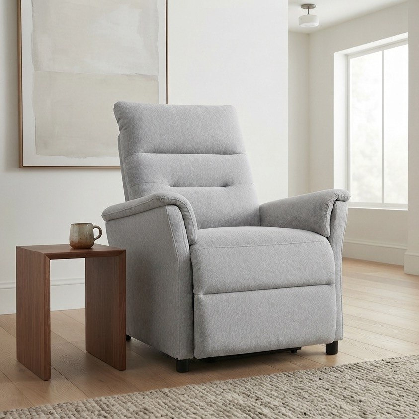 Movo Kyro Fabric Recliner Armchair-hbxfurniture-sofasandarmchairs-reclinersofas-image-1