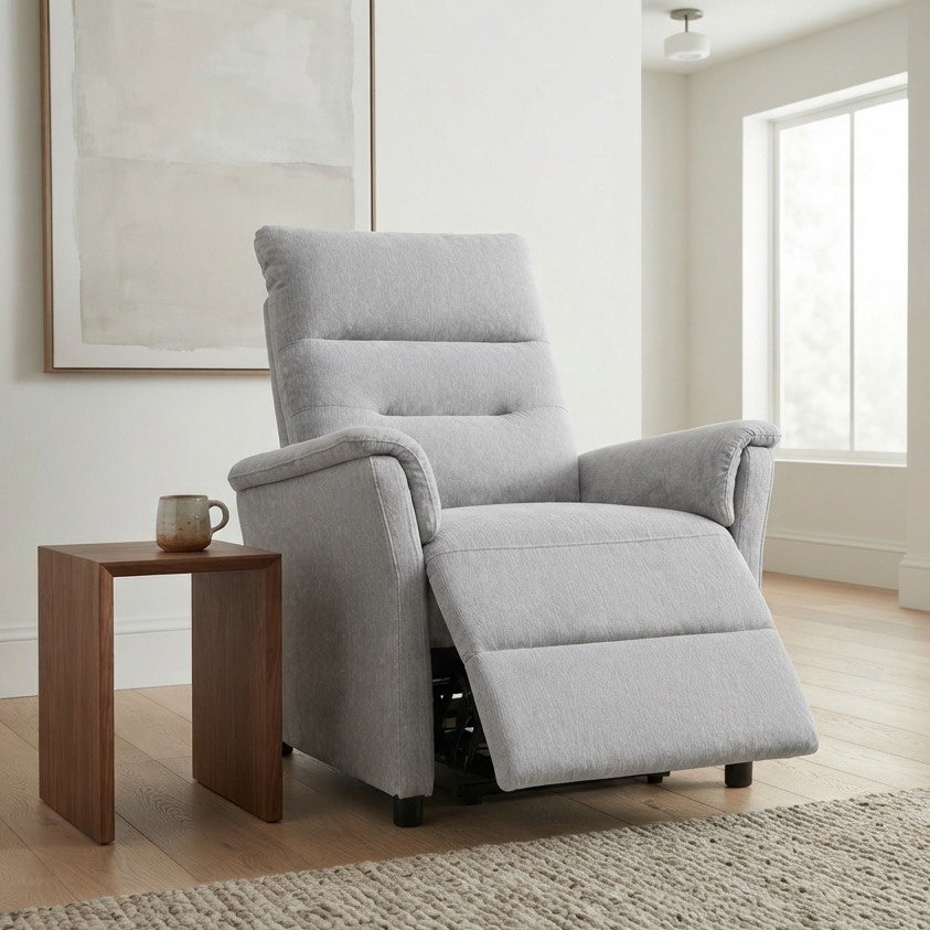 Movo Kyro Fabric Recliner Armchair-hbxfurniture-sofasandarmchairs-reclinersofas-image-2