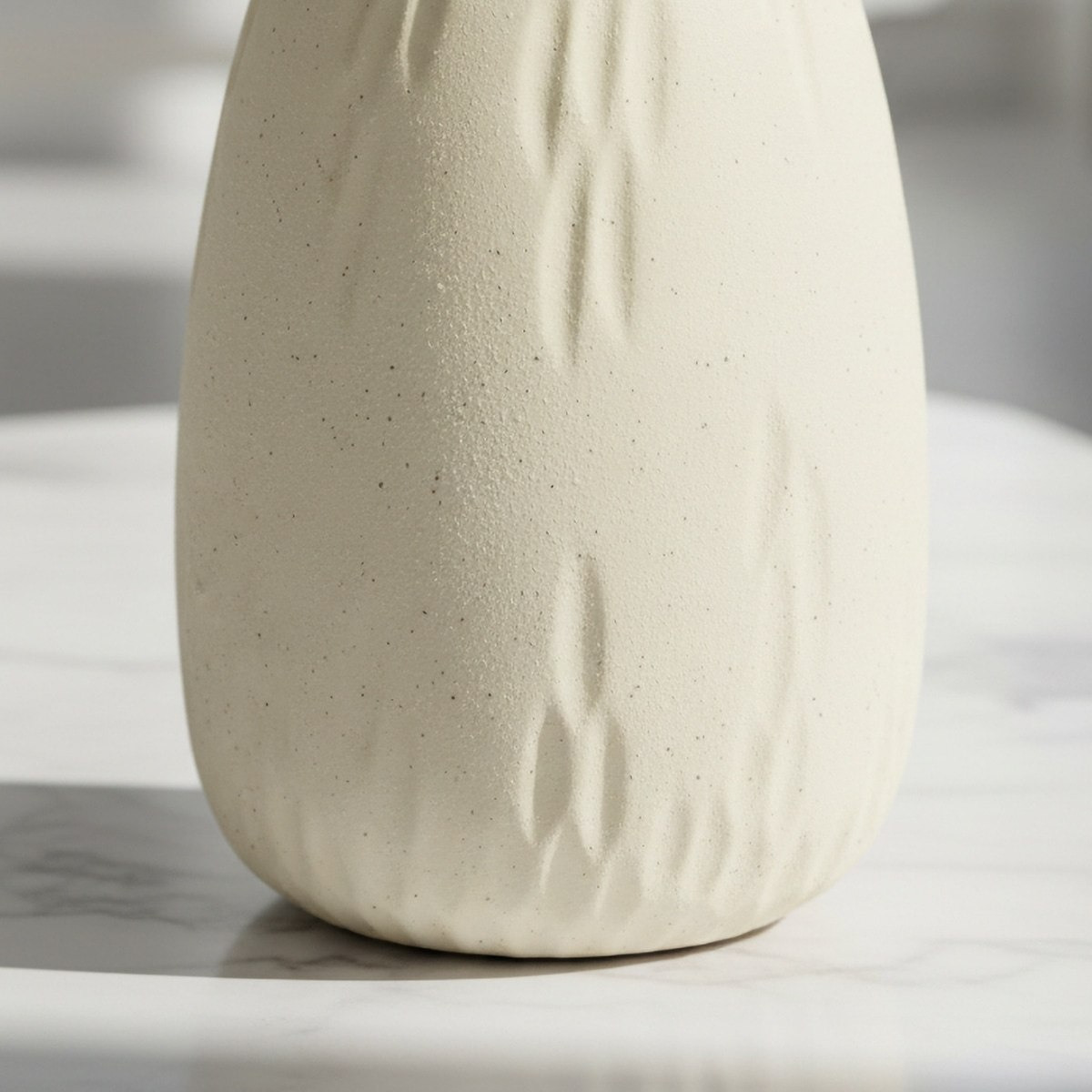 Sansa Riwaq Umber Ceramic Decorative Vase - 13.5x13.5x20 cm-hbxbedroom-decorandaccessories-vases-image-3