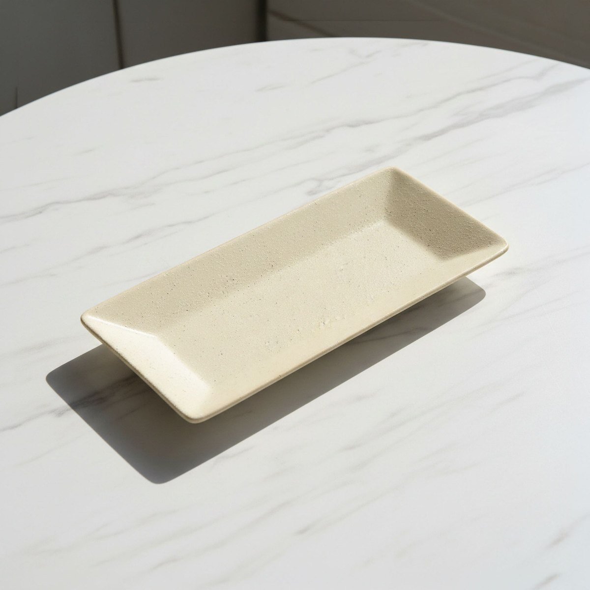 Umber Sansa Riwaq Ceramic Decorative Platter - 28.5x12.5x3 cm-hbxhomeware-hbxdecorandfurnishings-image-1