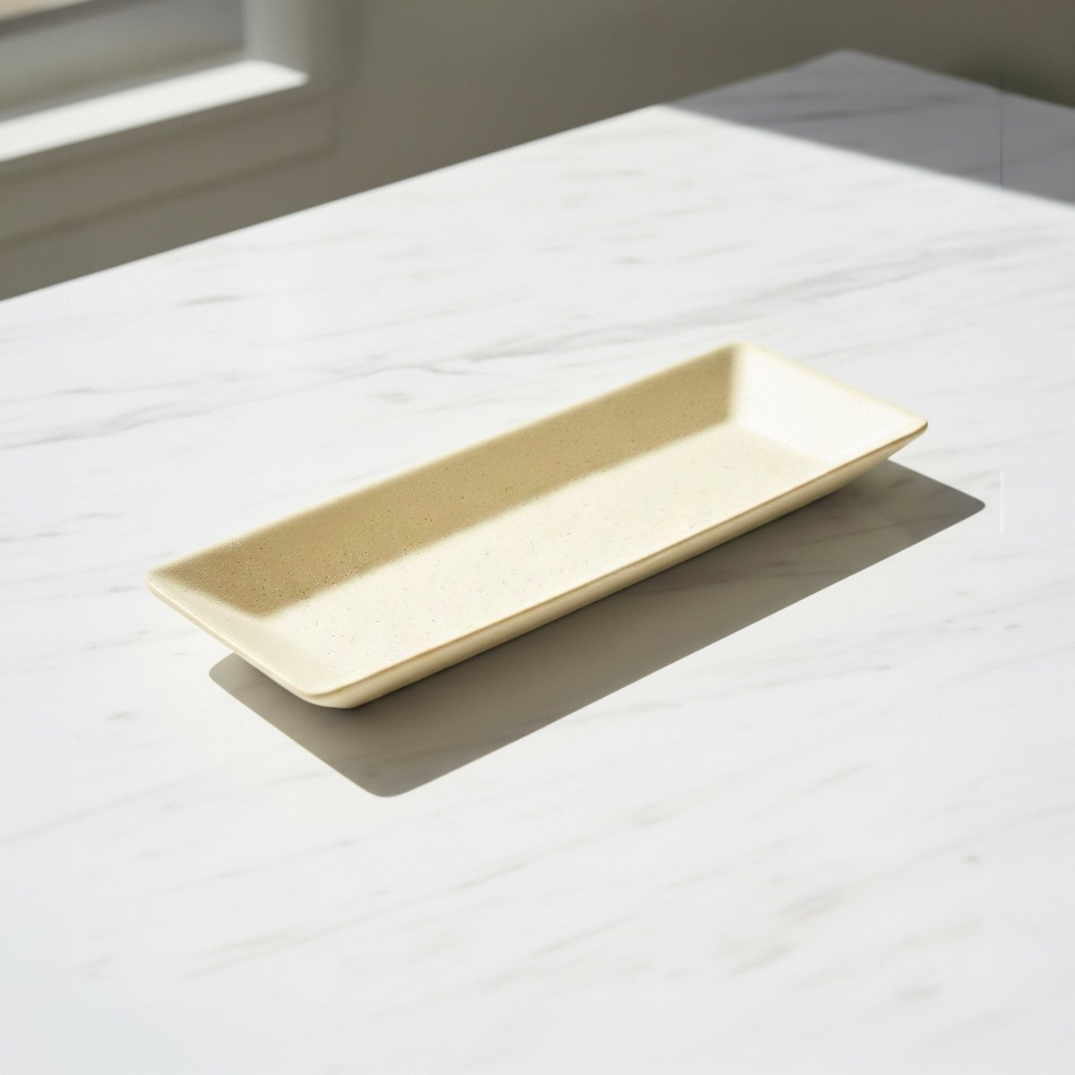 Sansa Riwaq Umber Ceramic Decorative Platter - 39x13.5x3.5 cm-hbxhomeware-hbxdecorandfurnishings-image-1