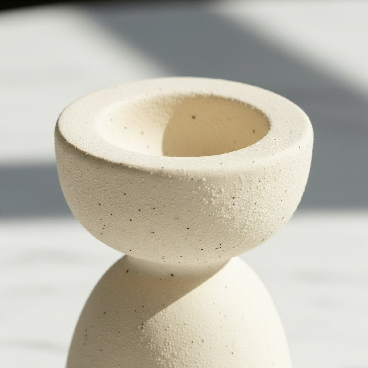 Umber Sansa Riwaq Ceramic Decorative T-light Candleholder - 6.5x6.5x10 cm-hbxlivingroom-decorandaccessories-candleholders-image-3