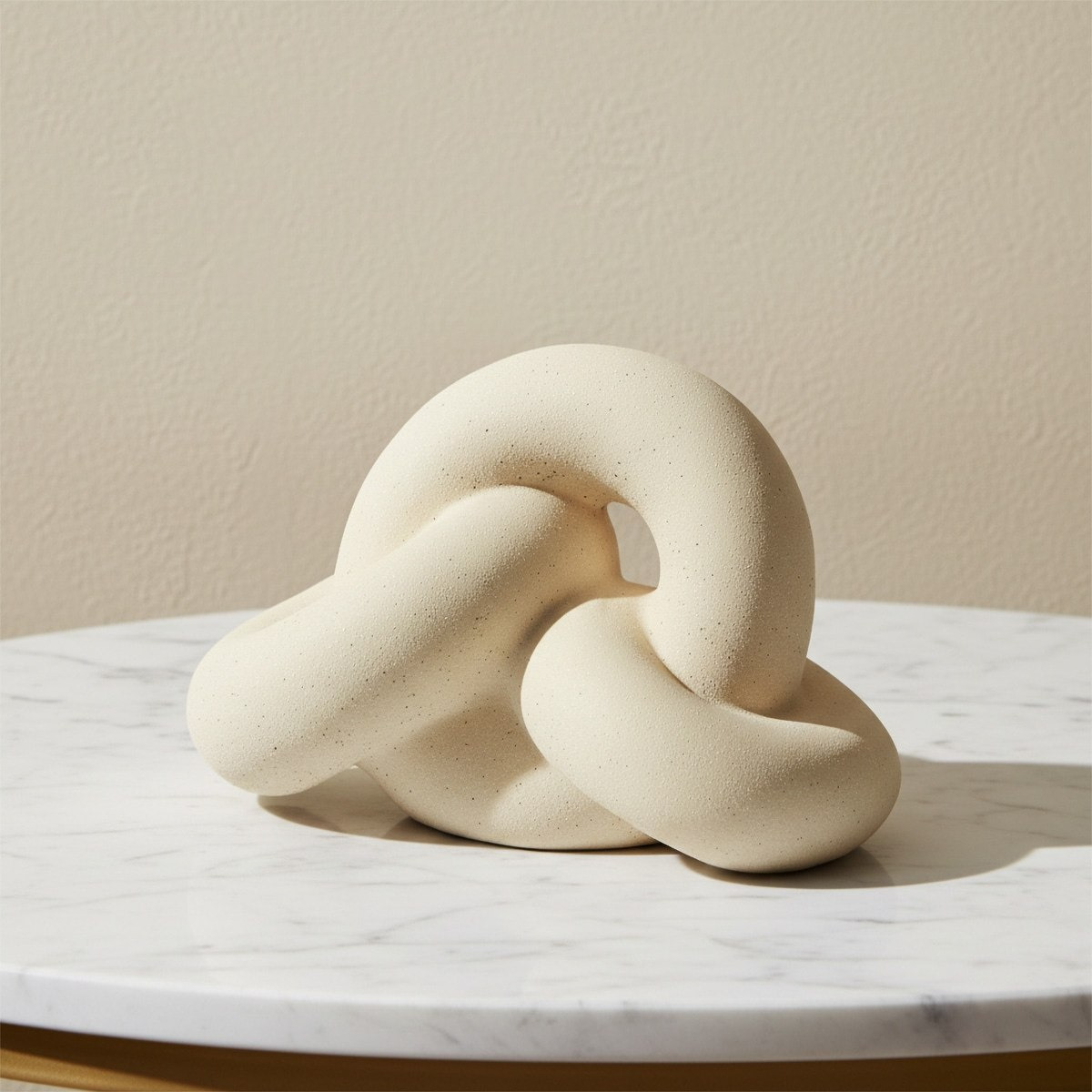 Sansa Riwaq Umber Ceramic Decorative Knot Accent - 22x13x13.7 cm-hbxhomeware-homedecor-figurinesandornaments-image-1