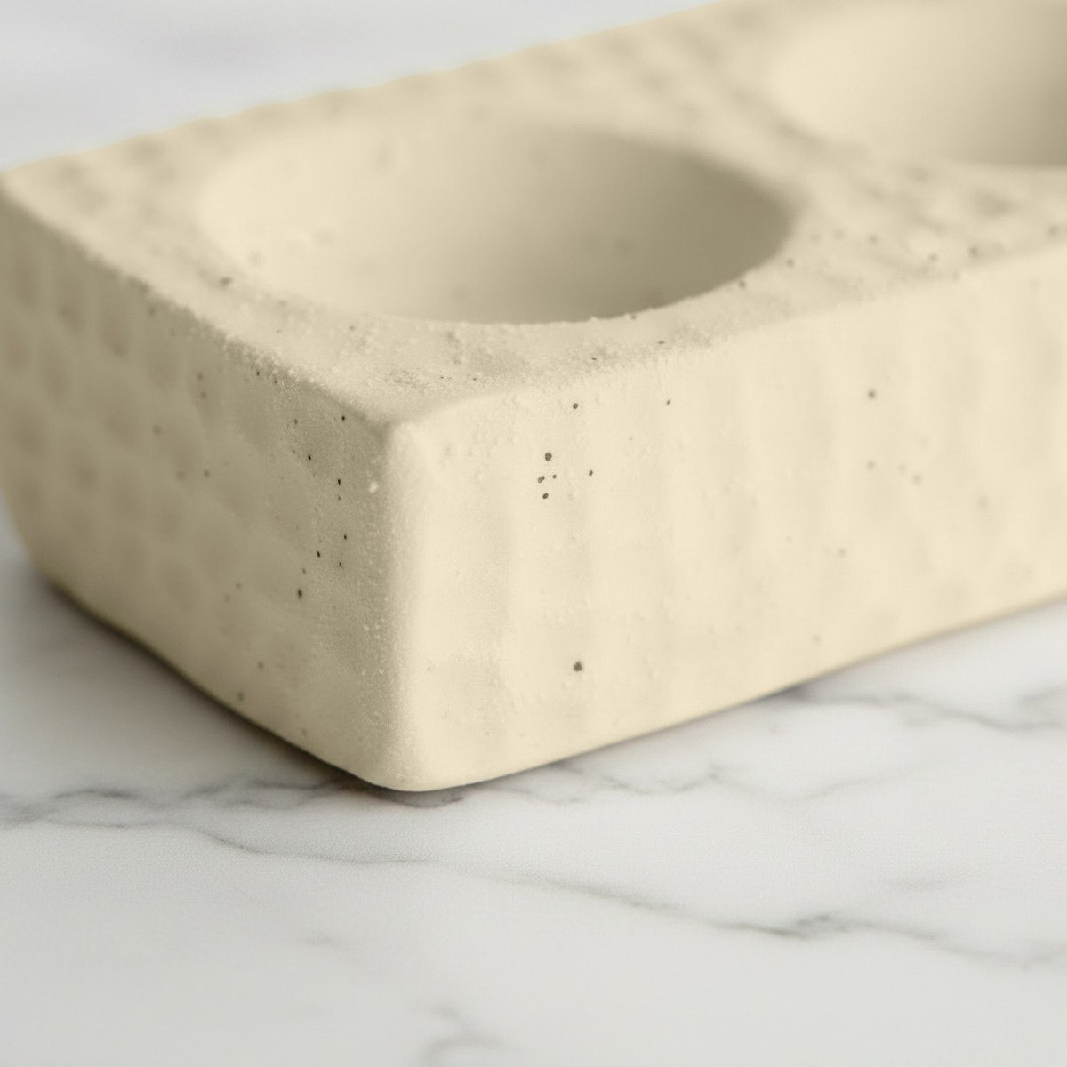 Umber Sansa Riwaq Ceramic Decorative T-light Candle Holder - 18x6x3.5 cm-hbxlivingroom-decorandaccessories-candleholders-image-4