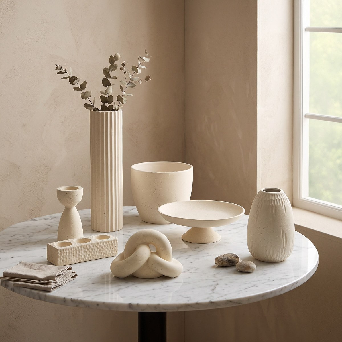 Umber Sansa Riwaq Ceramic Decorative T-light Candle Holder - 18x6x3.5 cm-hbxlivingroom-decorandaccessories-candleholders-image-5