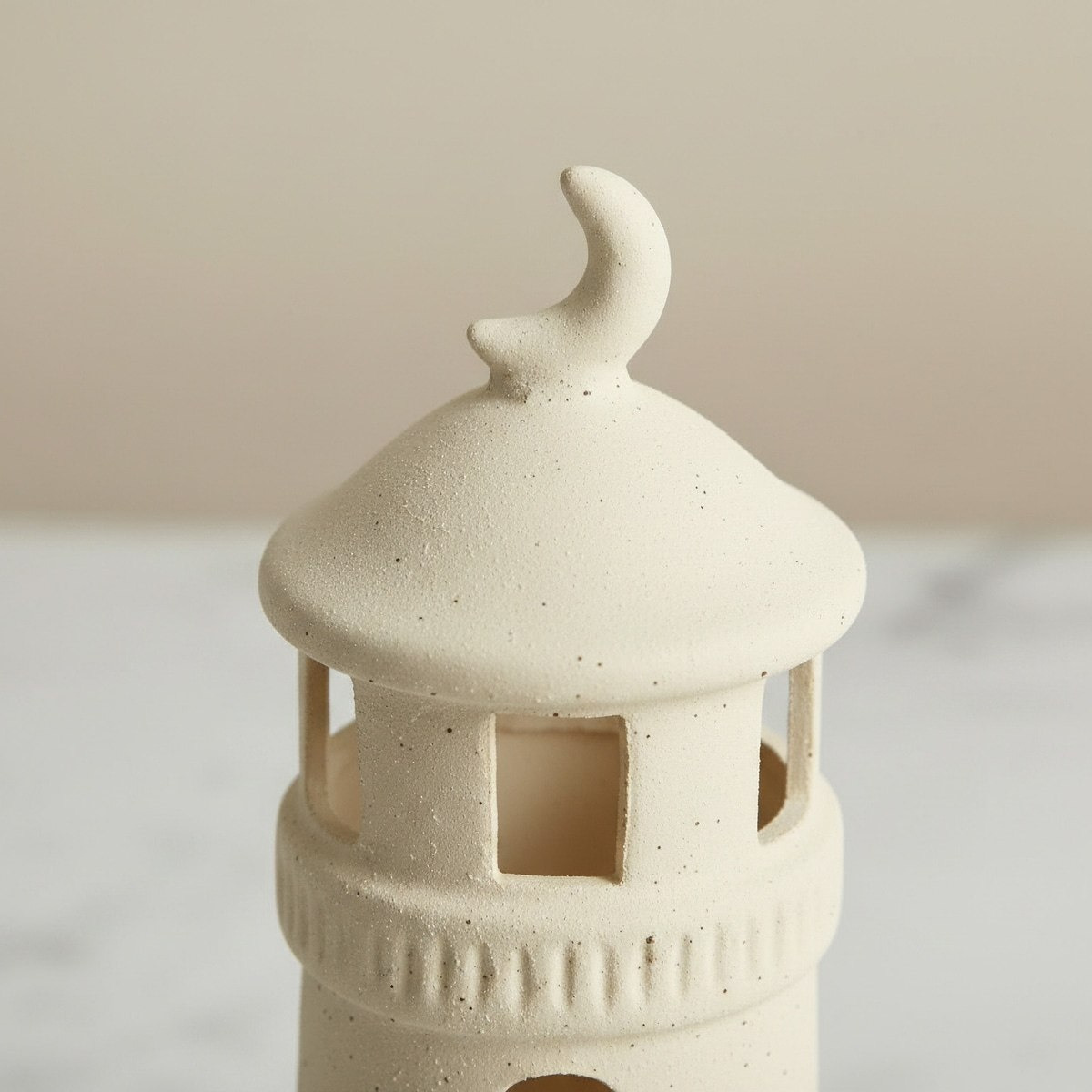 Umber Sansa Riwaq Ceramic Decorative Minaret Accent - 11.5x11.5x33.5 cm-hbxhomeware-homedecor-figurinesandornaments-image-2