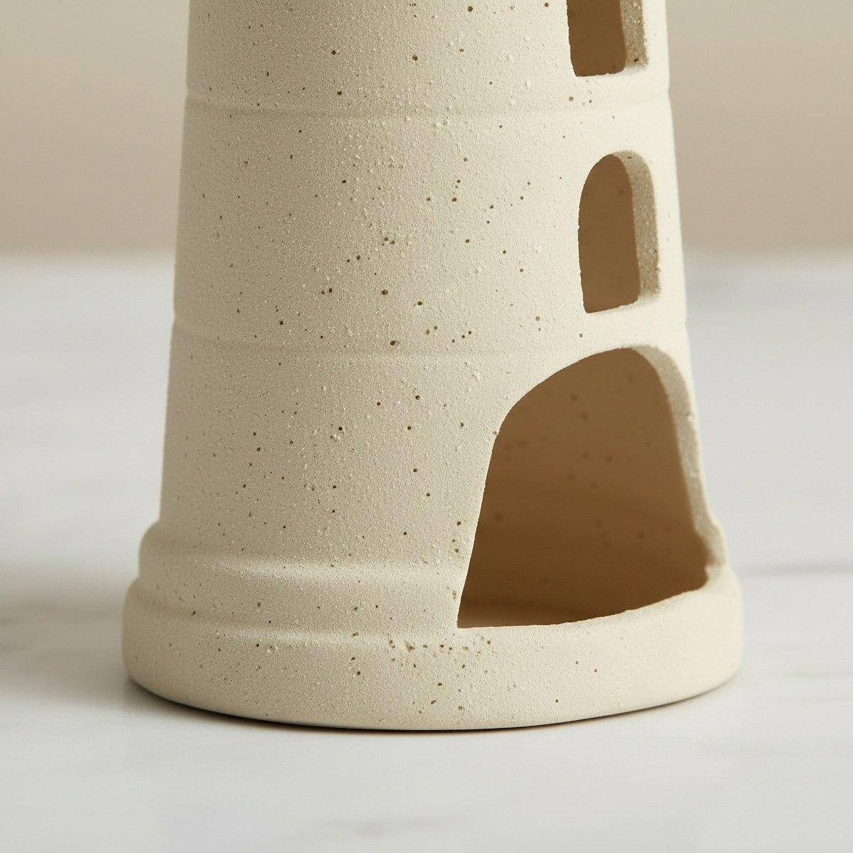Umber Sansa Riwaq Ceramic Decorative Minaret Accent - 11.5x11.5x33.5 cm-hbxhomeware-homedecor-figurinesandornaments-image-3