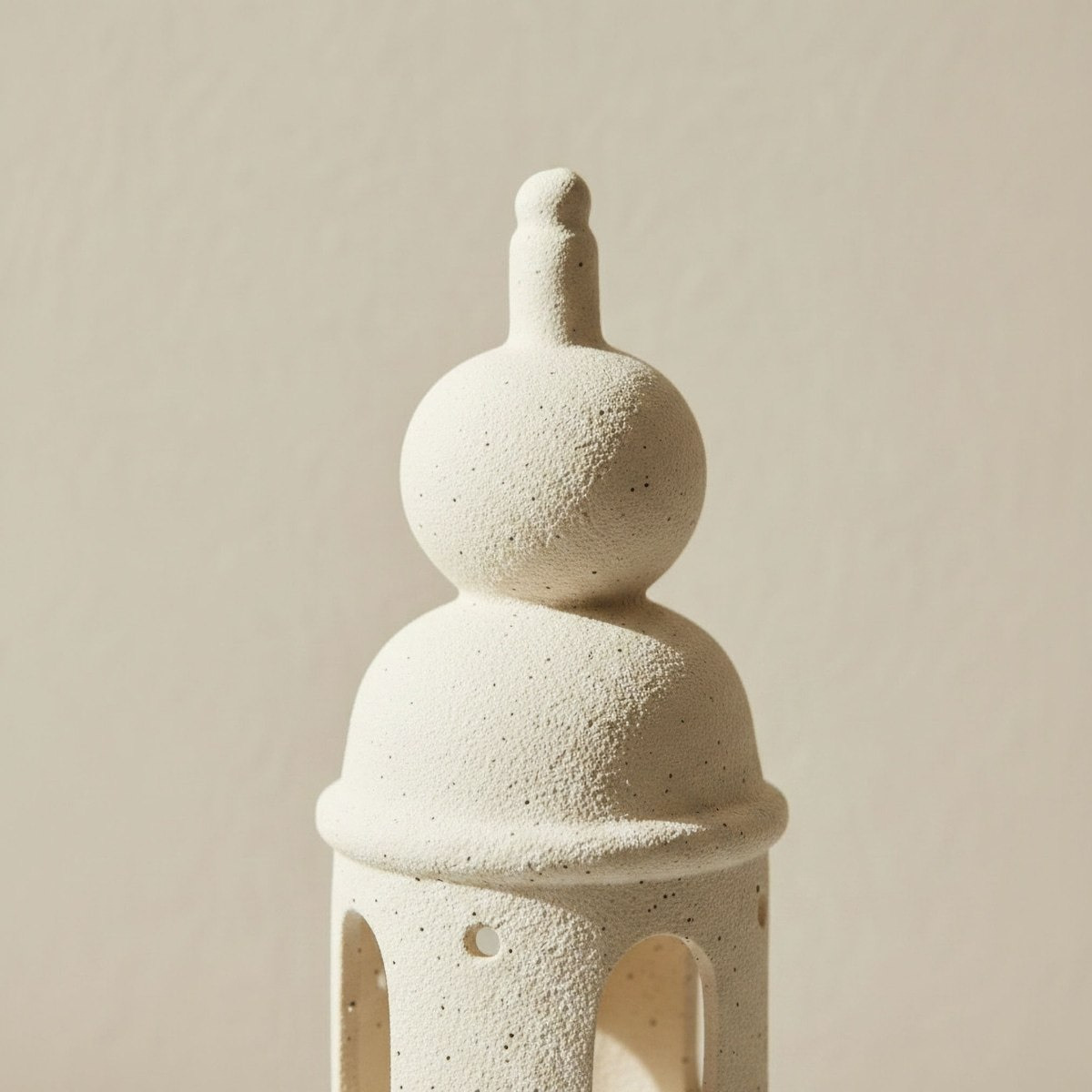 Umber Sansa Riwaq Ceramic Decorative Minaret Accent - 9.5x9.5x30.5 cm-hbxhomeware-homedecor-figurinesandornaments-image-2