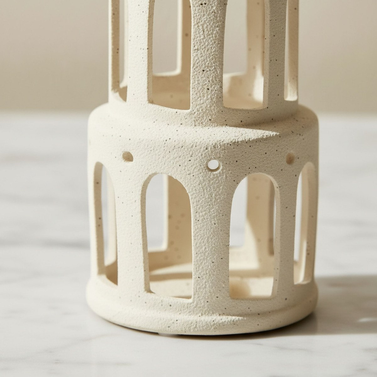 Umber Sansa Riwaq Ceramic Decorative Minaret Accent - 9.5x9.5x30.5 cm-hbxhomeware-homedecor-figurinesandornaments-image-3