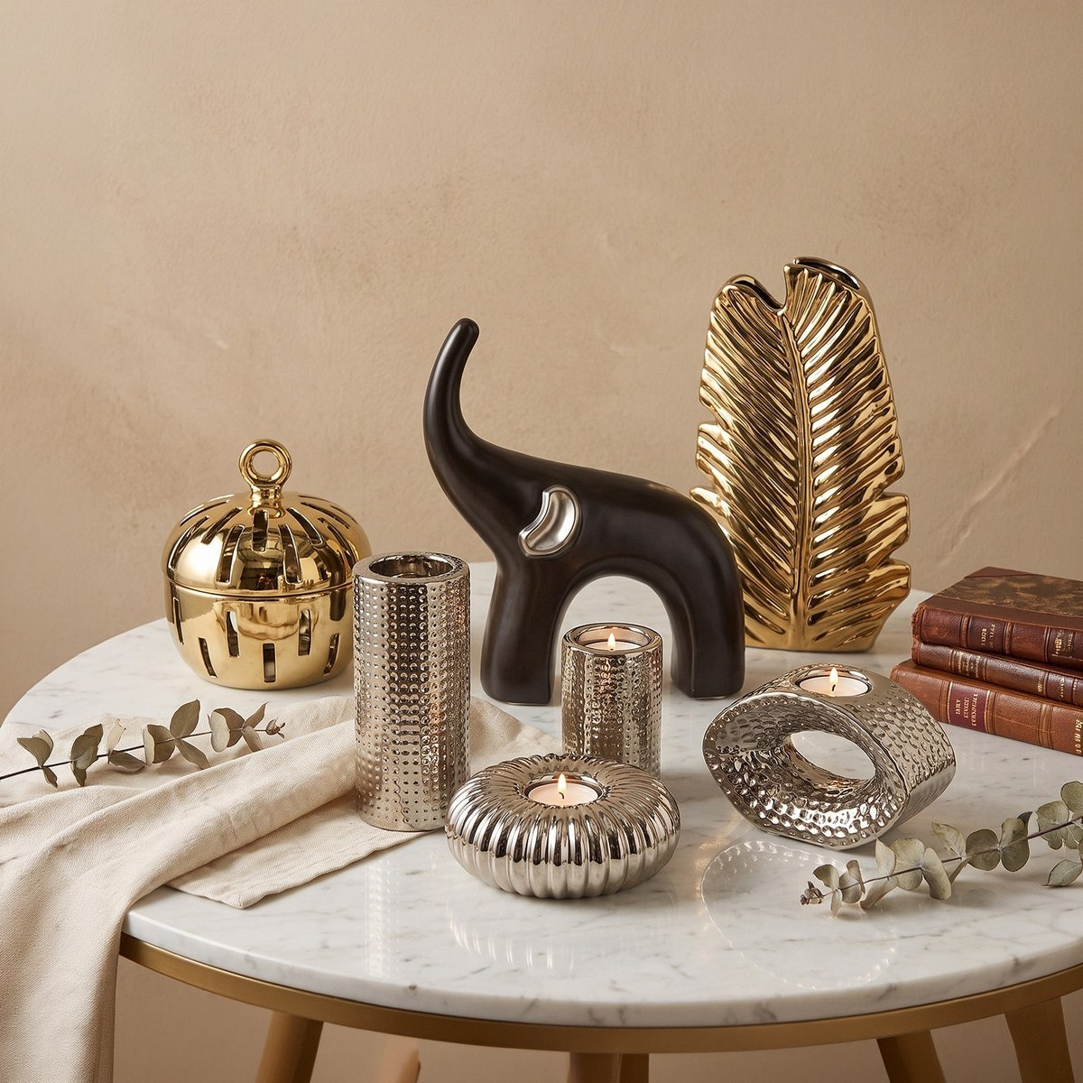 Aurum Sansa Dune Ceramic Decorative Box - 19.5x19.5x23.5 cm-hbxhomeware-homedecor-figurinesandornaments-image-4