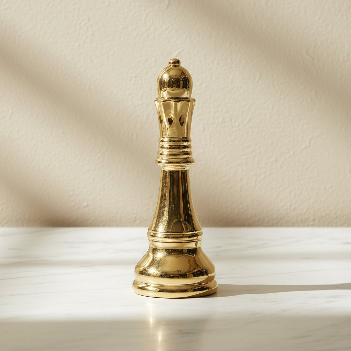 Sansa Dune Aurum Ceramic Decorative Queen Chess Piece - 14x14x37 cm-hbxhomeware-homedecor-figurinesandornaments-image-1