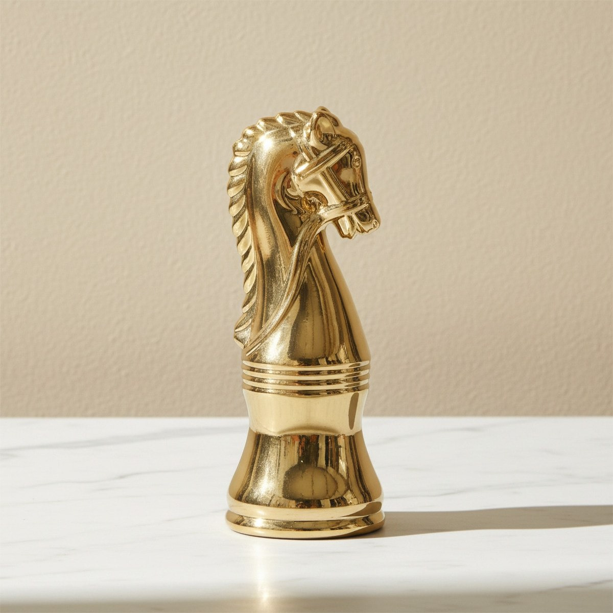 Aurum Sansa Dune Ceramic Decorative Knight Chess - 12x12x29.5 cm-hbxhomeware-homedecor-figurinesandornaments-image-1