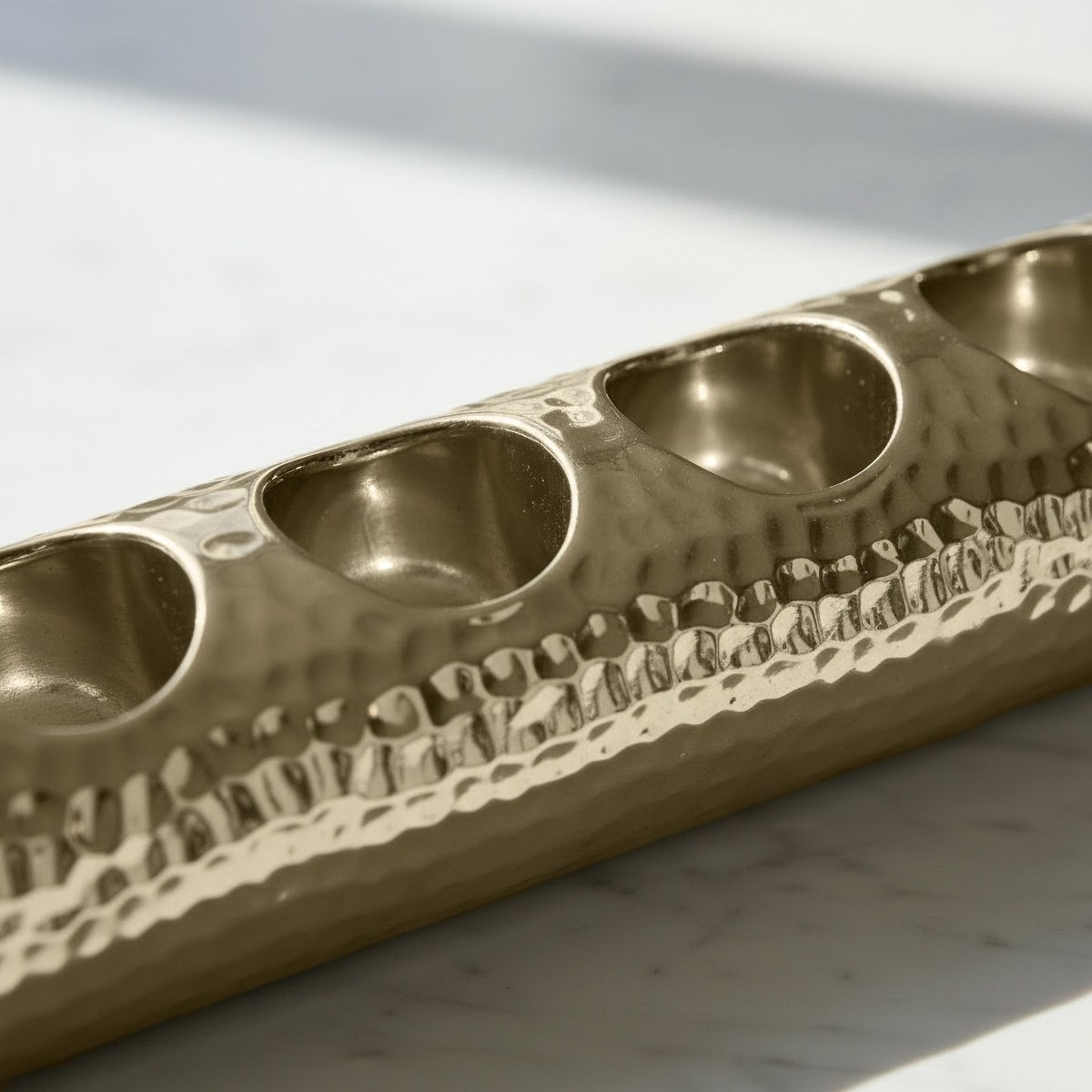 Aurum Sansa Dune Ceramic Decorative Tealight Candle Holder - 25x6.5x6 cm-hbxlivingroom-decorandaccessories-candleholders-image-3