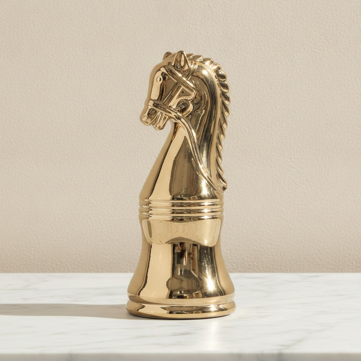 Aurum Sansa Dune Ceramic Decorative Knight Chess - 12x12x29.5 cm-hbxhomeware-homedecor-figurinesandornaments-image-1