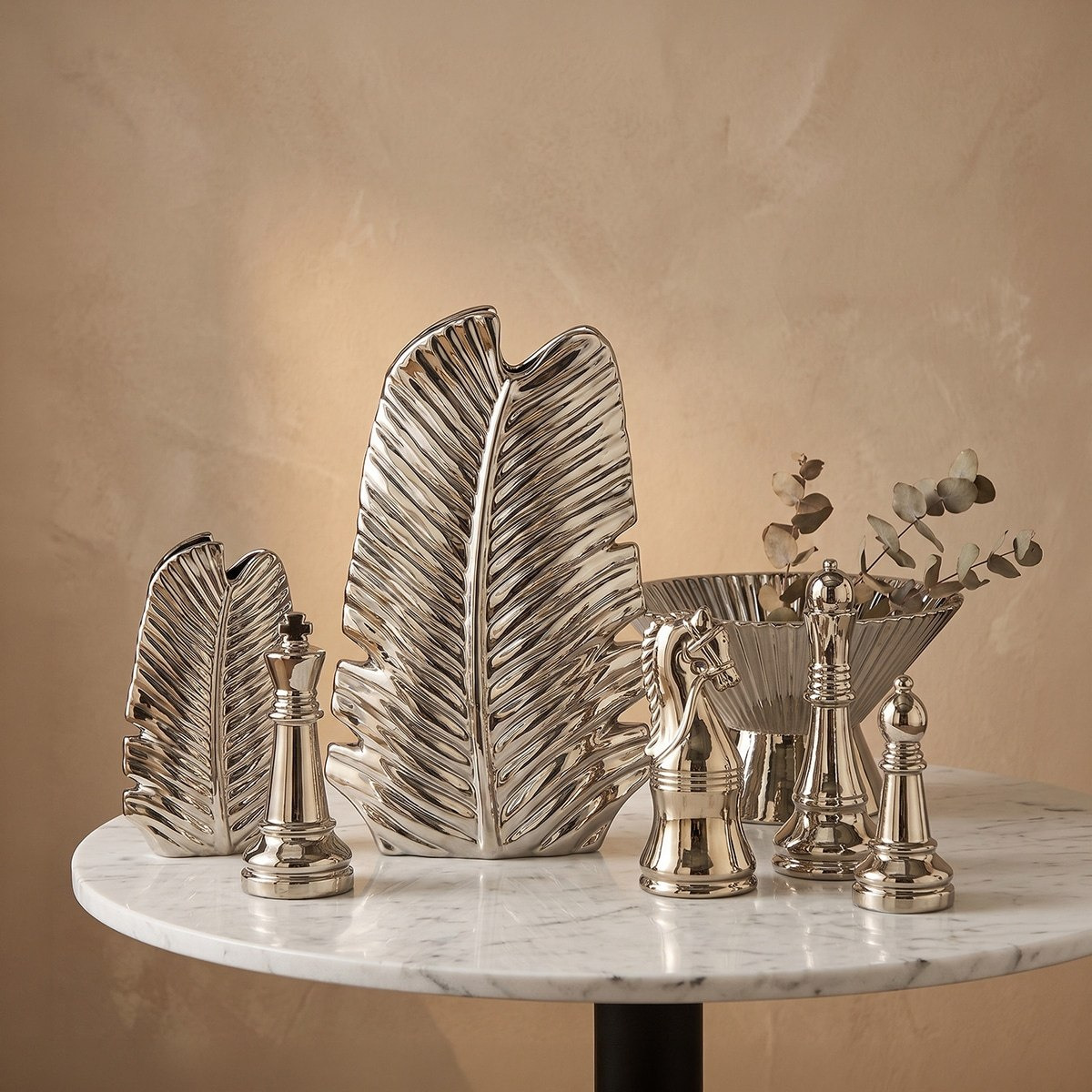 Aurum Sansa Dune Ceramic Decorative Knight Chess - 12x12x29.5 cm-hbxhomeware-homedecor-figurinesandornaments-image-4