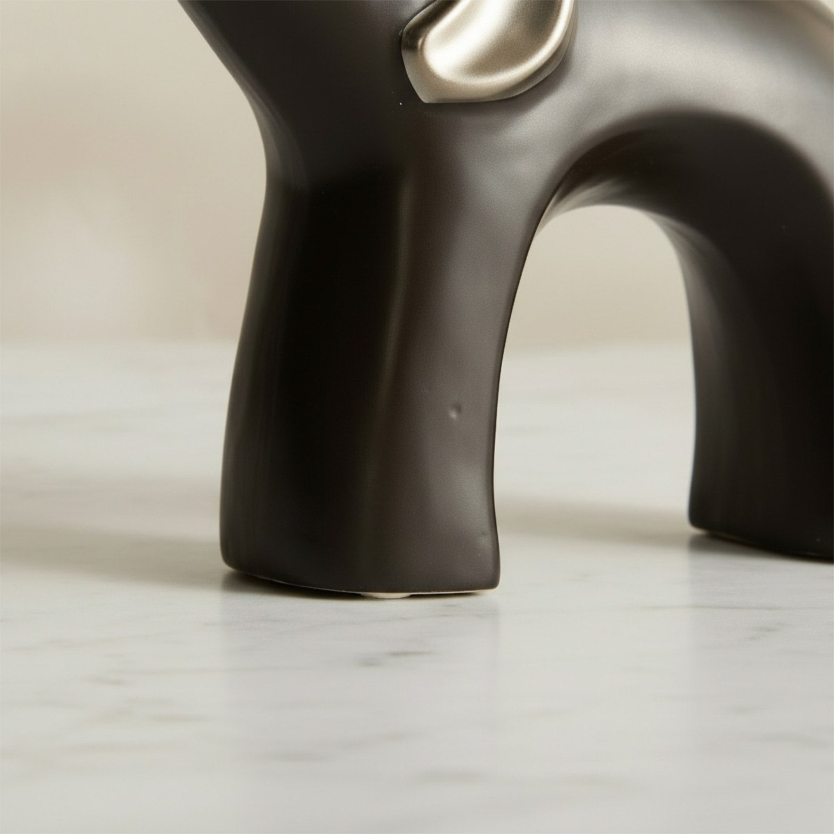 Aurum Sansa Dune Ceramic Decorative Elephant Accent - 20x8x22.5 cm-hbxhomeware-homedecor-figurinesandornaments-image-3