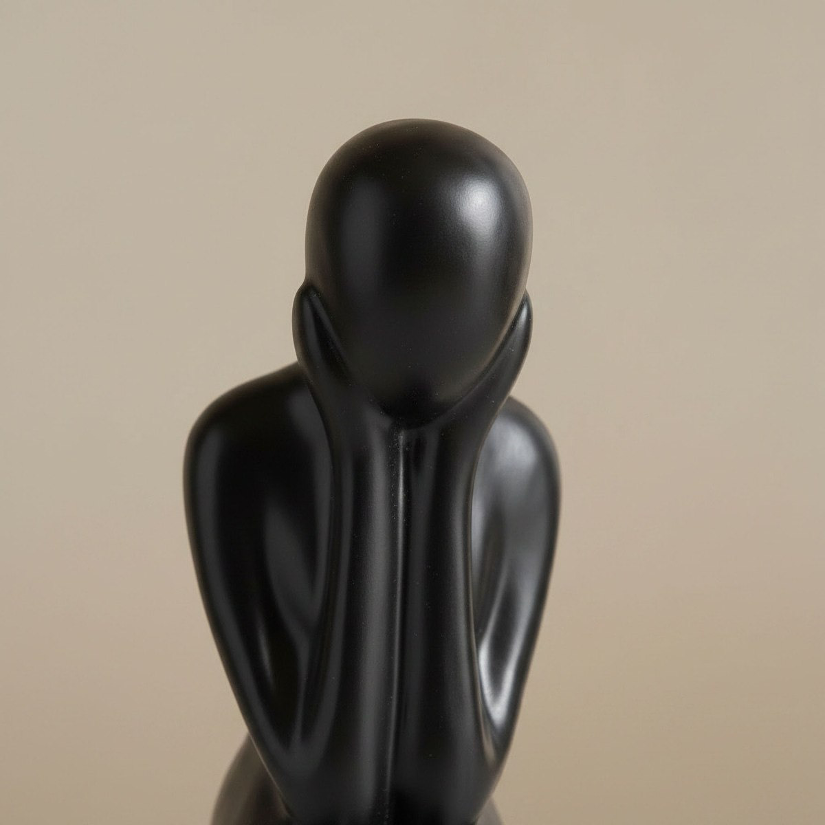 Aurum Sansa Dune Ceramic Decorative Sitting Man Accent - 19x12x35 cm-hbxhomeware-homedecor-figurinesandornaments-image-2