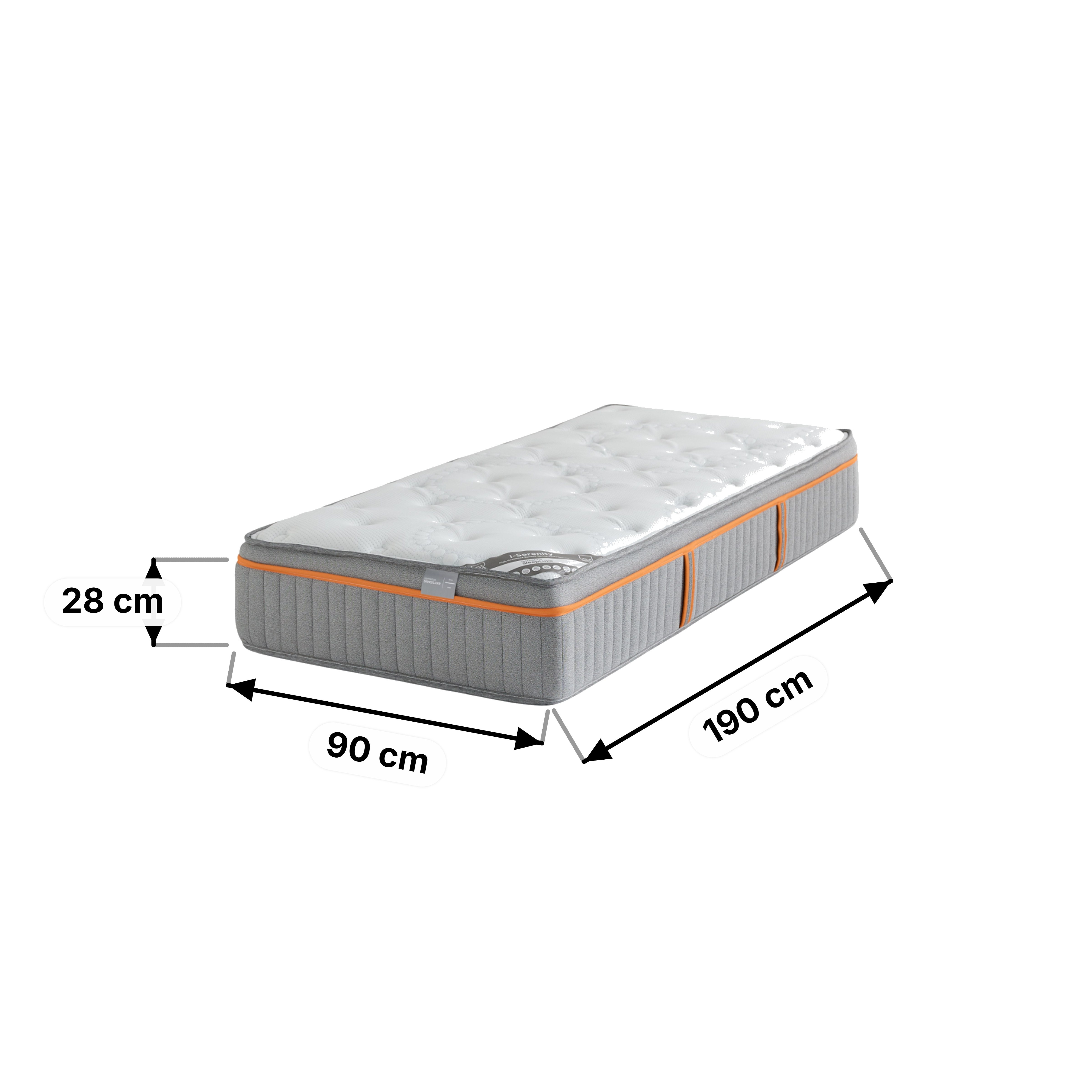 iSerenity High Resilience Bonnell Spring Firm Single Mattress - 90x190 cm-hbxfurniture-bedroom-mattresses-single-image-15