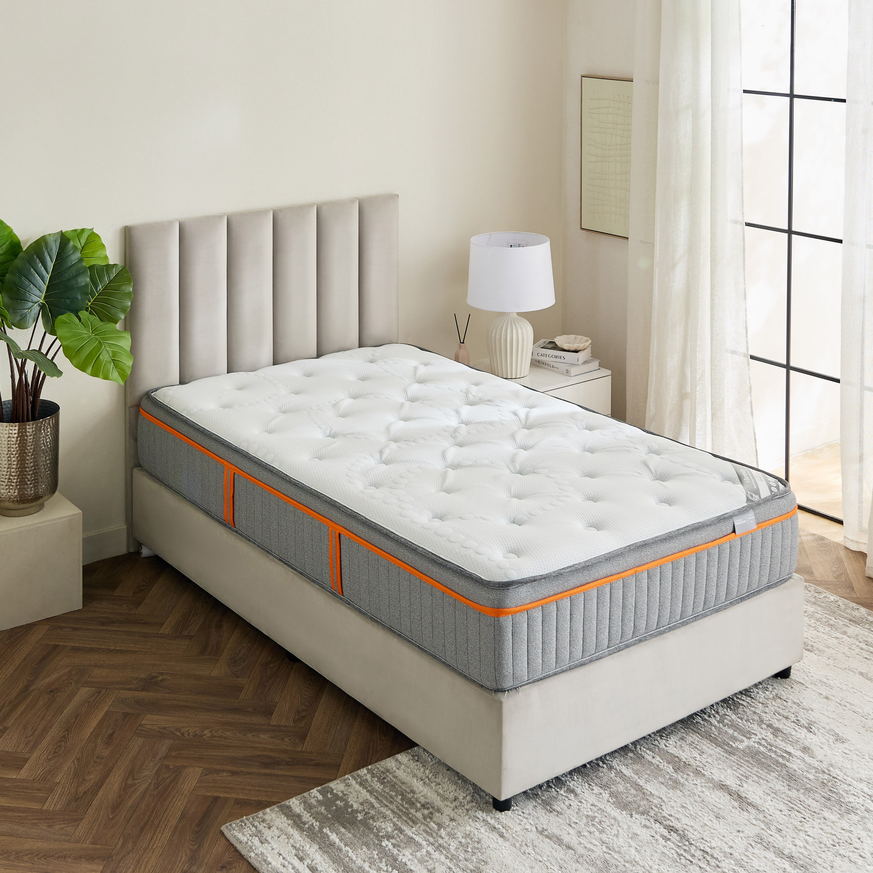 iSerenity High Resilience Bonnell Spring Firm Queen Mattress - 160x200 cm-hbxbedroom-mattresses-queen-image-3