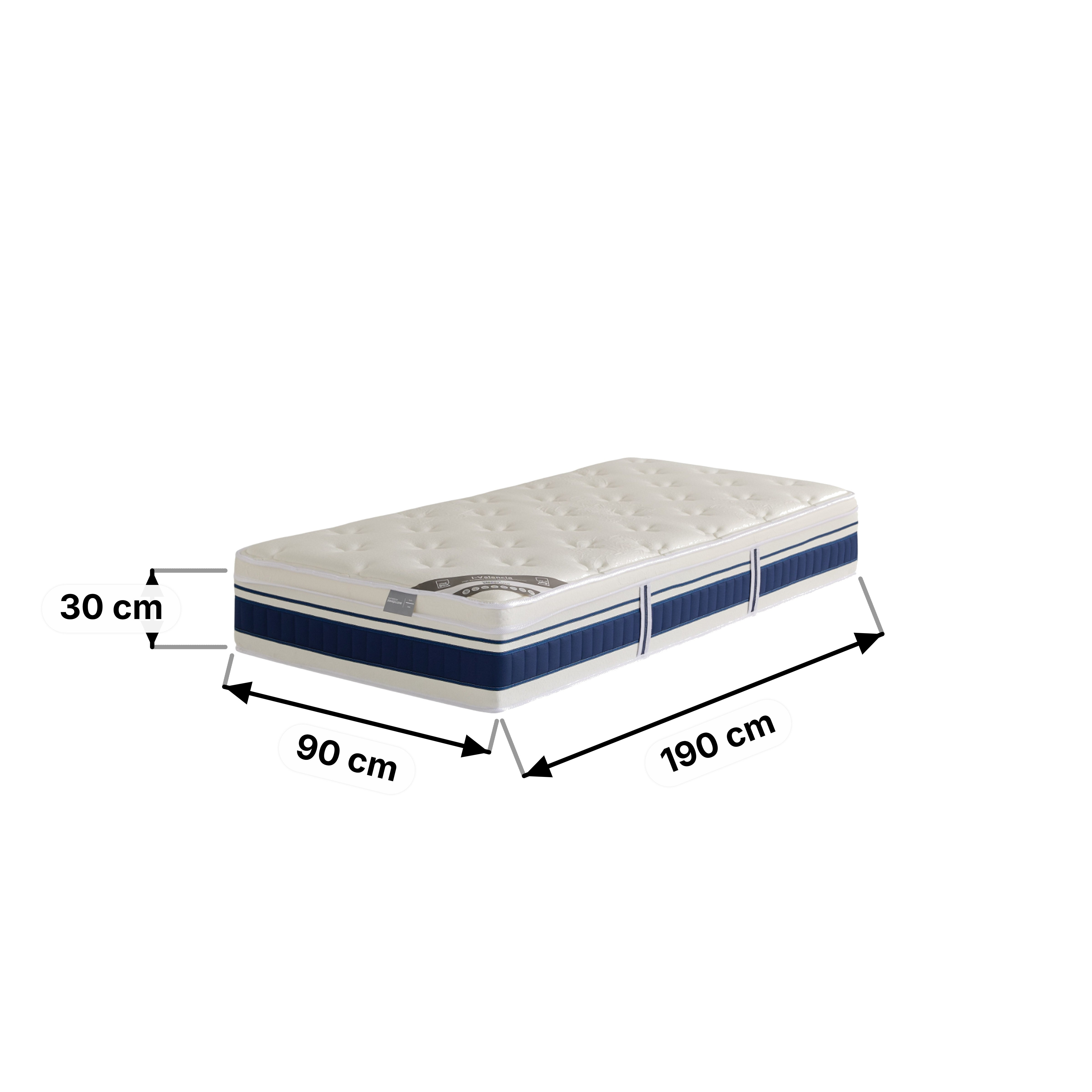 iValencia High Resilience Bonnell Spring Firm Single Mattress - 90x190x30 cm-hbxfurniture-bedroom-mattresses-single-image-15