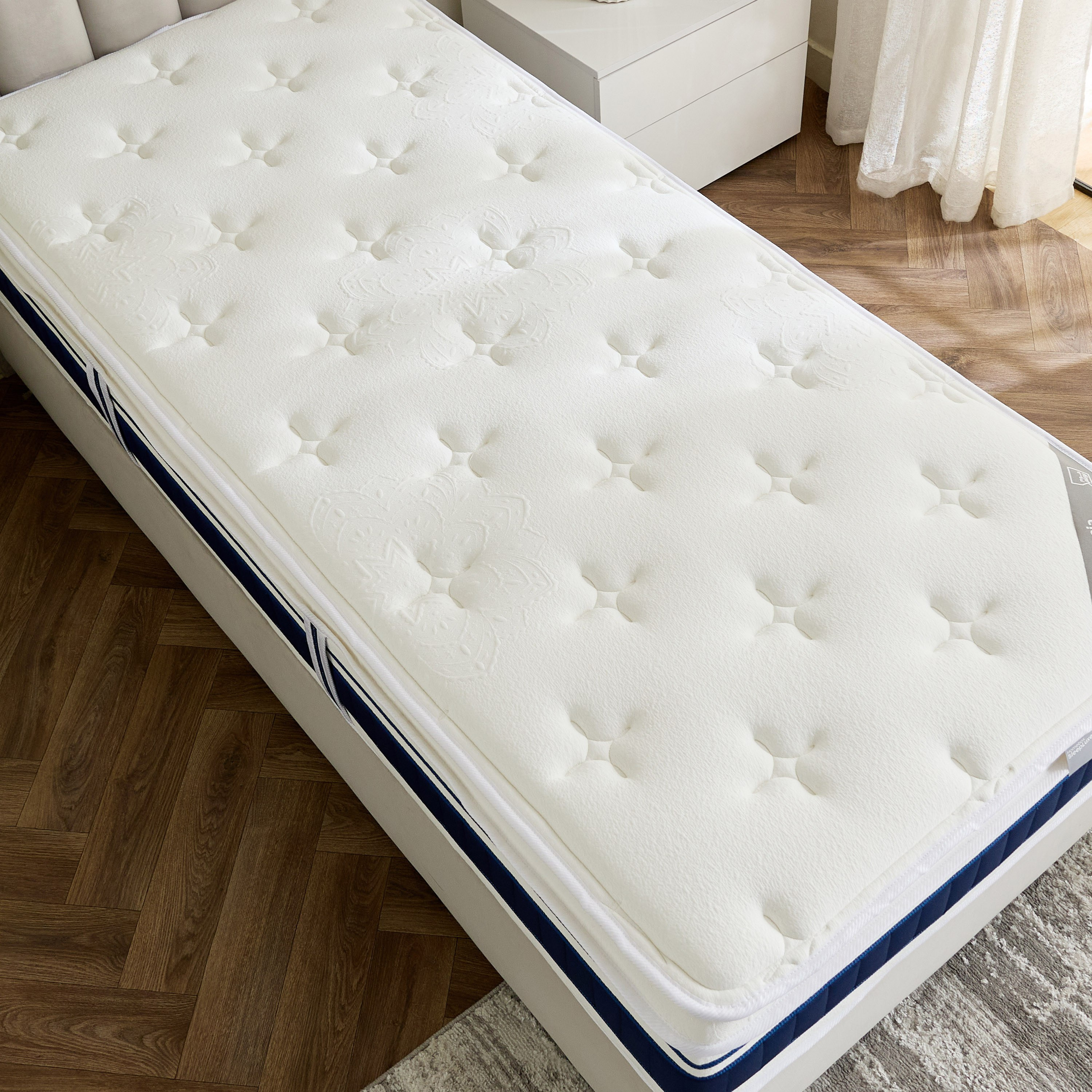 iValencia High Resilience Bonnell Spring Firm Single Mattress - 90x190x30 cm-hbxfurniture-bedroom-mattresses-single-image-5