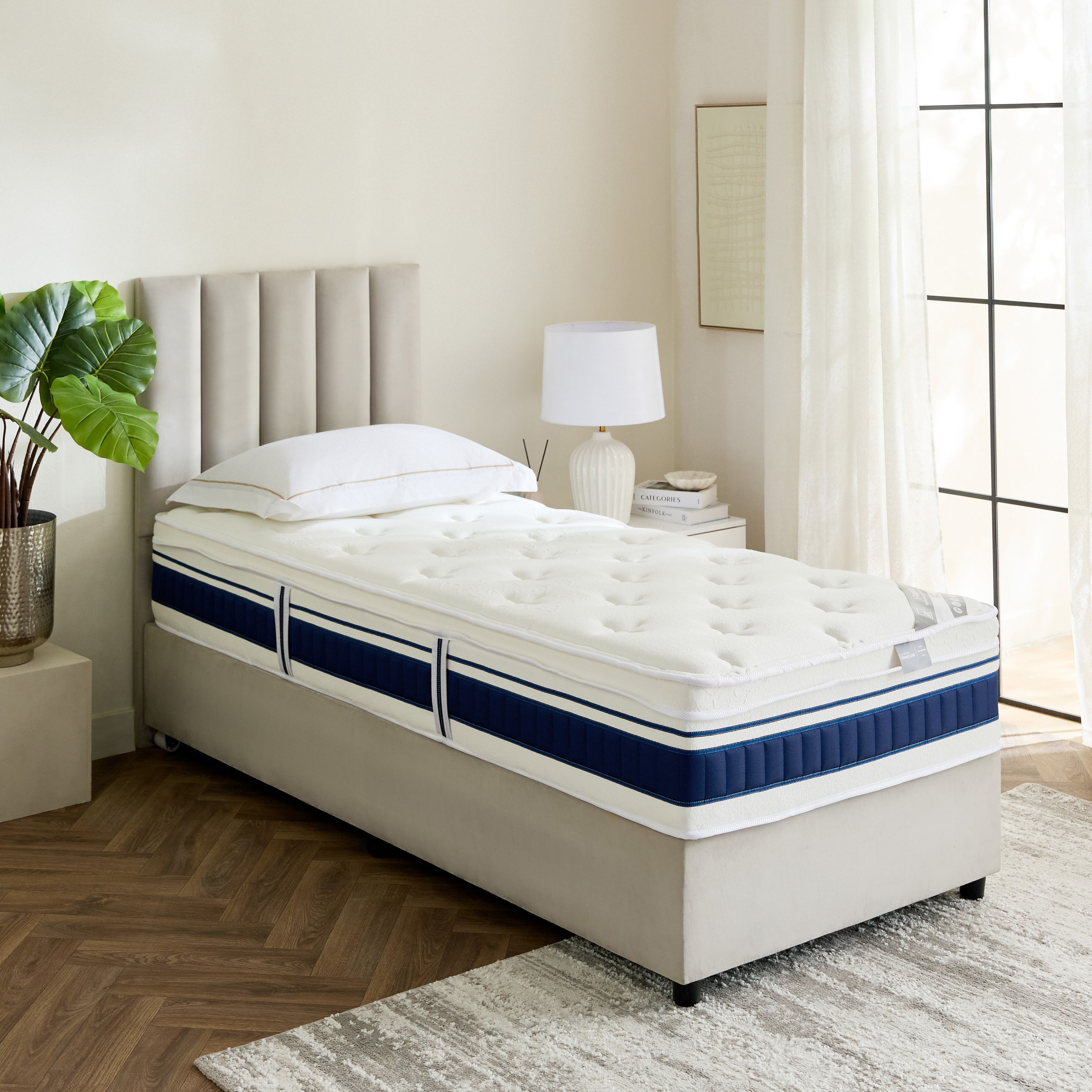 iValencia High Resilience Bonnell Spring Firm Single Mattress - 90x190x30 cm-hbxfurniture-bedroom-mattresses-single-image-9