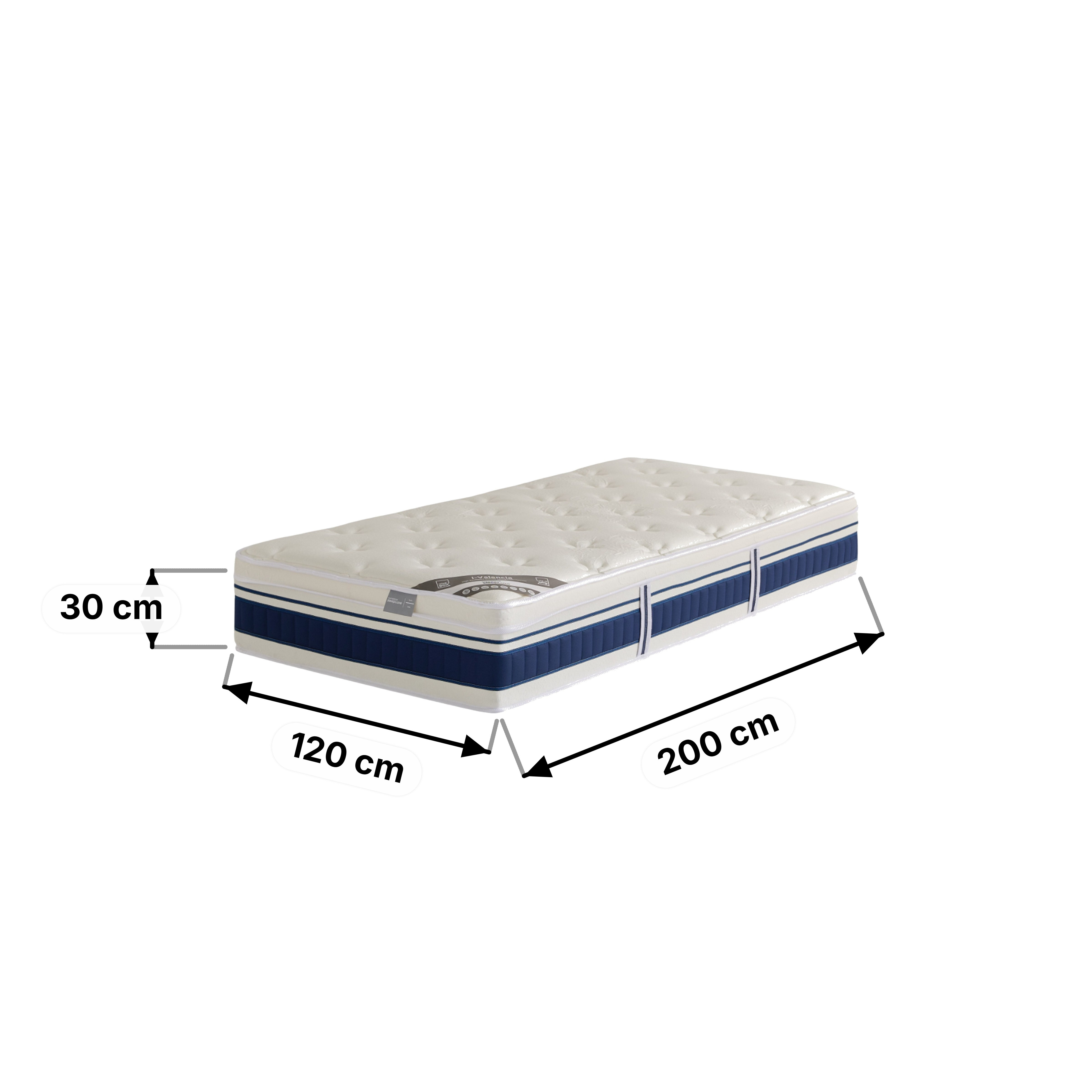 iValencia High Resilience Bonnell Spring Firm Twin Mattress - 120x200x30 cm-hbxfurniture-mattresses-twin-image-13