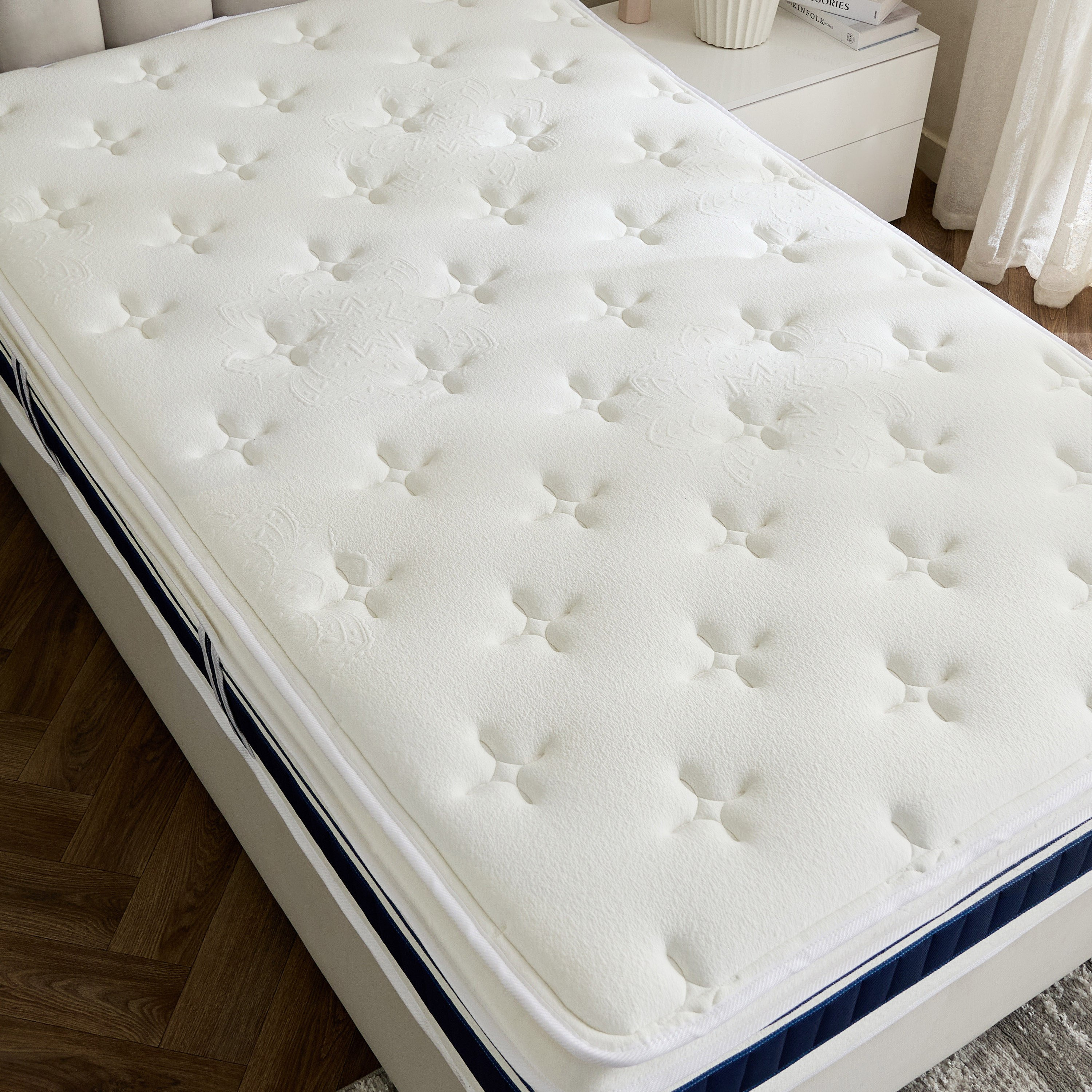 iValencia High Resilience Bonnell Spring Firm Queen Mattress - 150x200x30 cm-hbxbedroom-mattresses-queen-image-5
