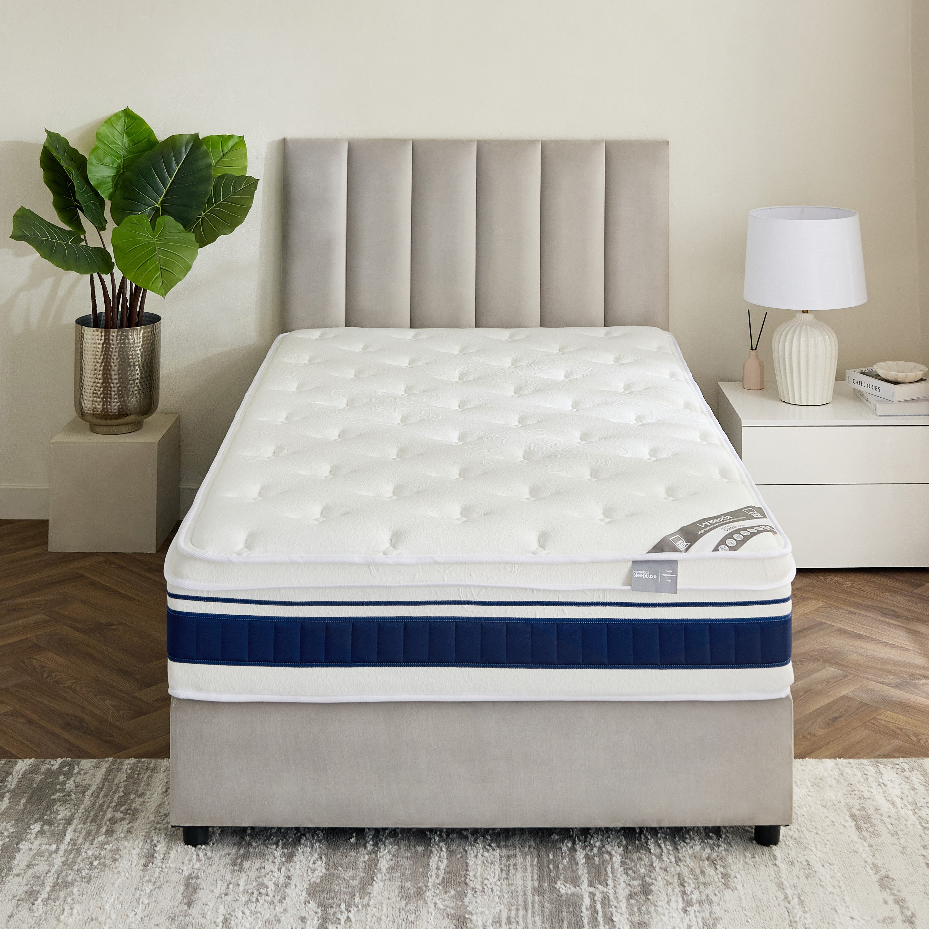 مرتبة كوين صلبة عالية المرونة بنوابض حلزونية من آي فالنسيا - 160x200x30 سم-hbxbedroom-mattresses-queen-image-3