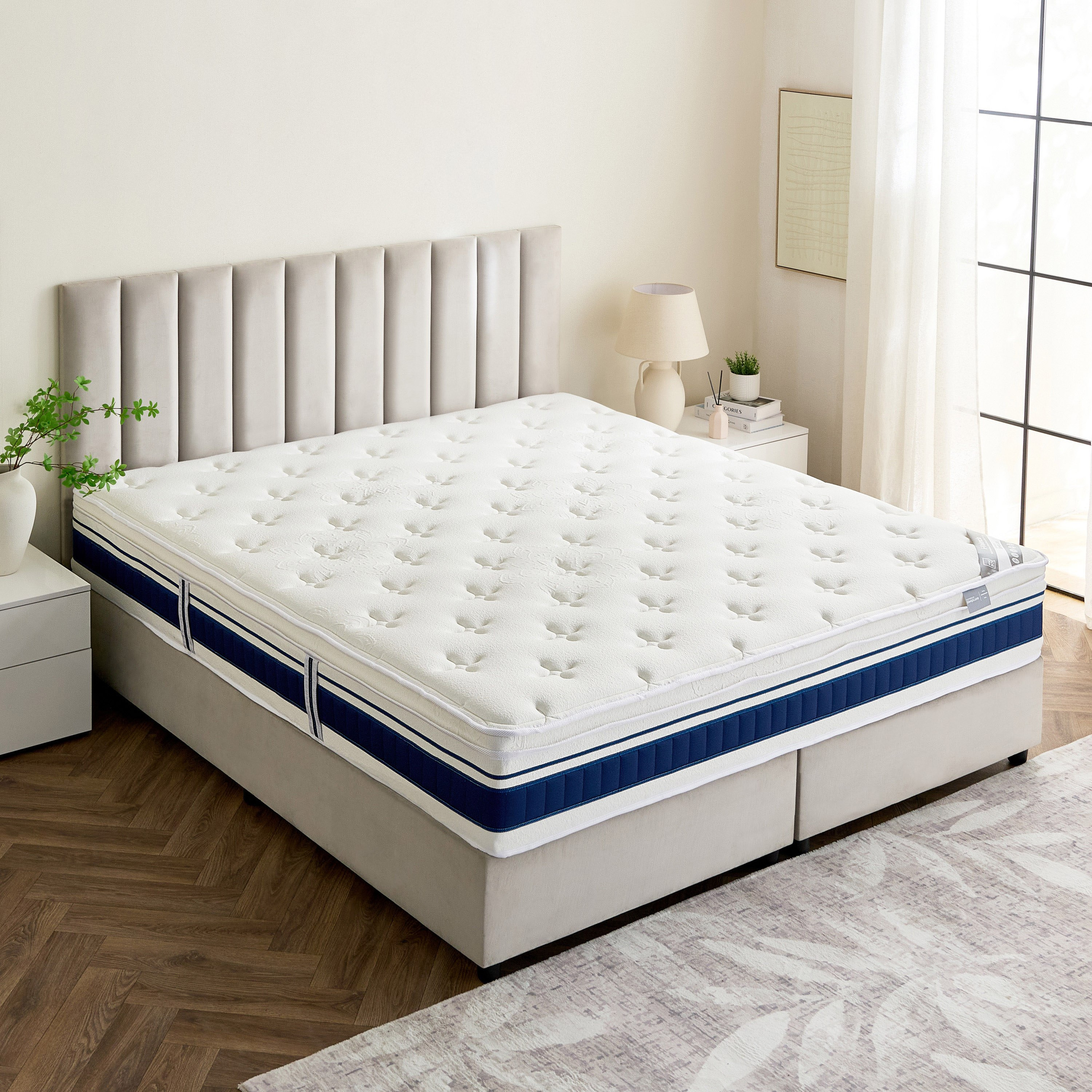 iValencia High Resilience Bonnell Spring Firm King Mattress - 180x200x30 cm-hbxfurniture-mattresses-king-image-4