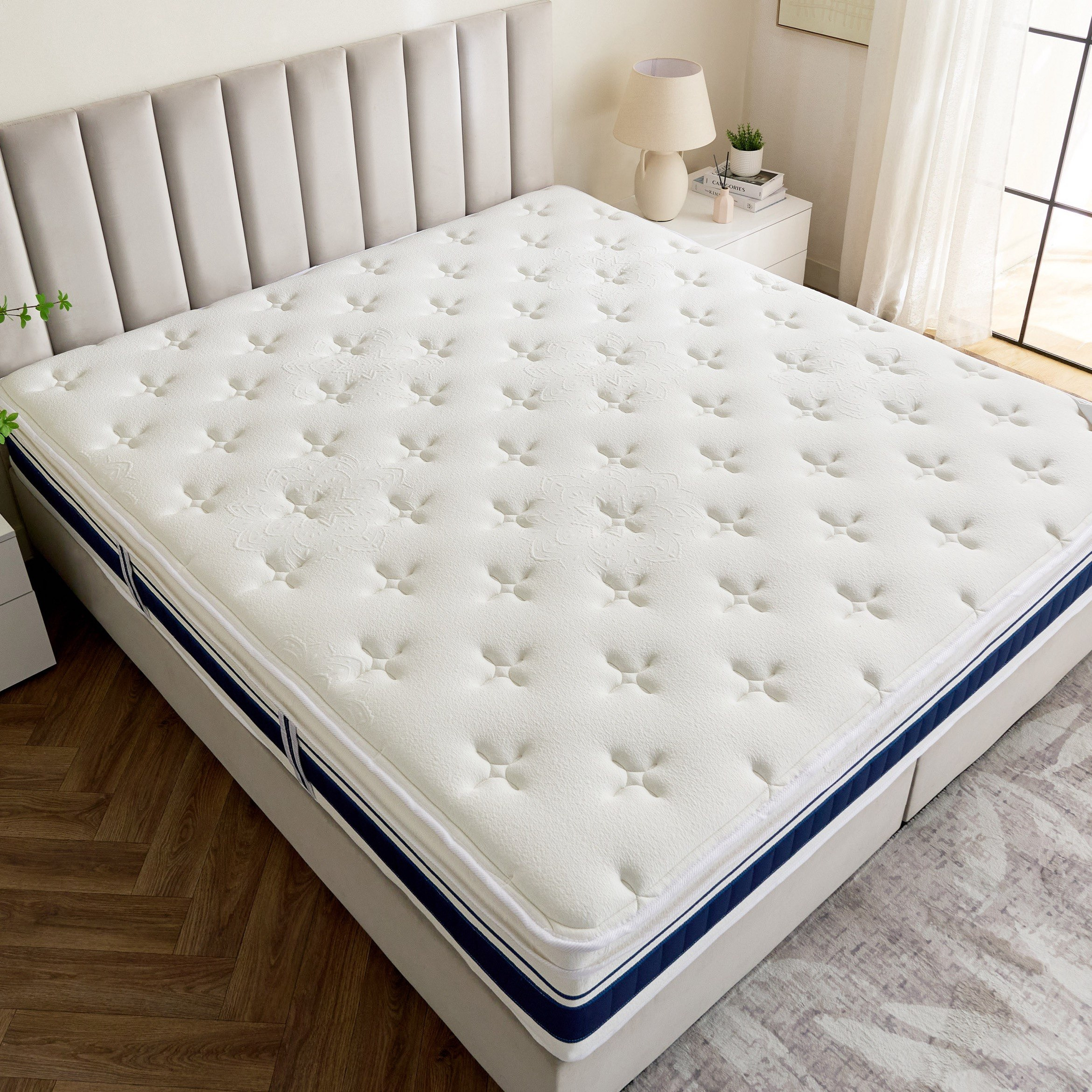 iValencia High Resilience Bonnell Spring Firm King Mattress - 180x200x30 cm-hbxfurniture-mattresses-king-image-5