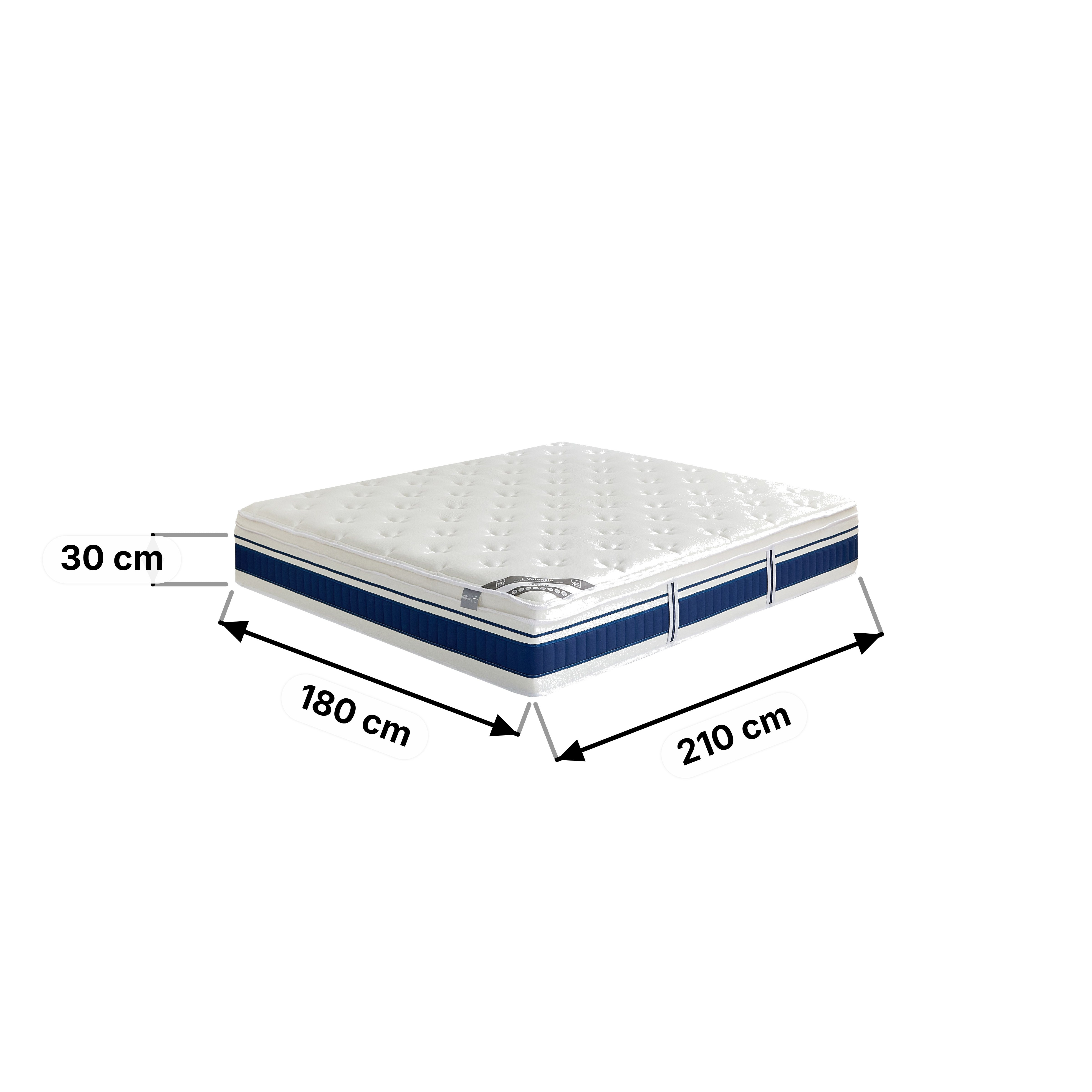 iValencia High Resilience Bonnell Spring Firm King Mattress - 180x210x30 cm-hbxfurniture-mattresses-king-image-15