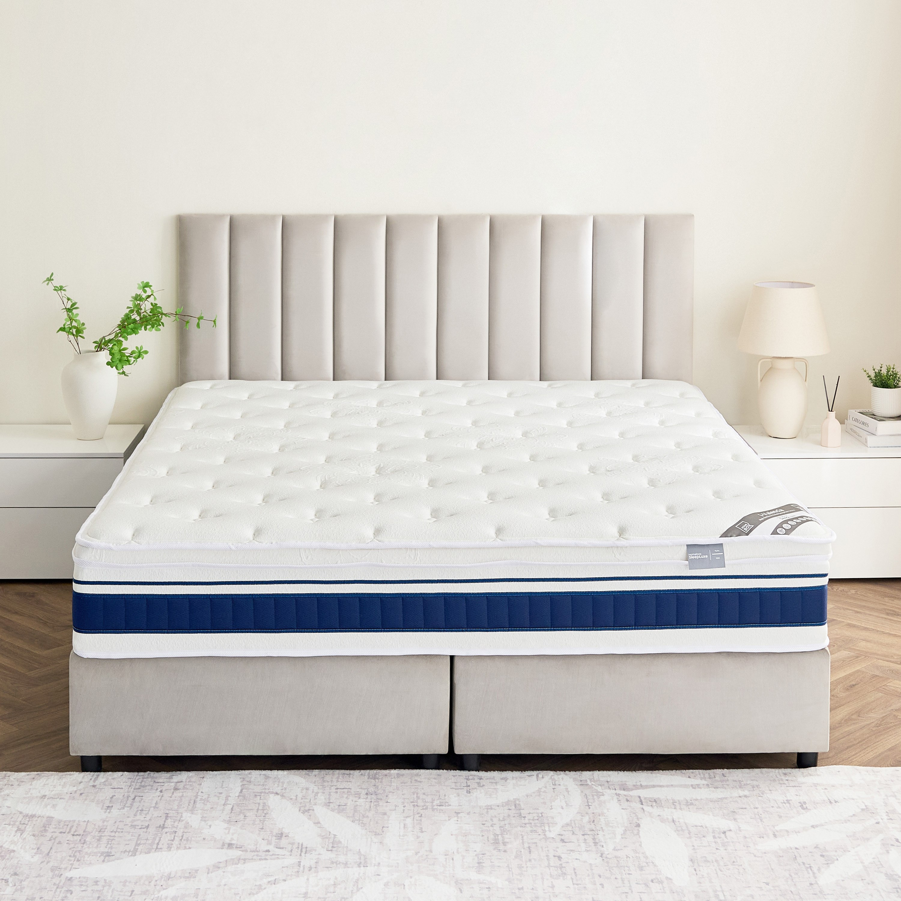 iValencia High Resilience Bonnell Spring Firm Super King Mattress - 200x200x30 cm-PROMO_HB_UAE_HBX10_250526-image-3
