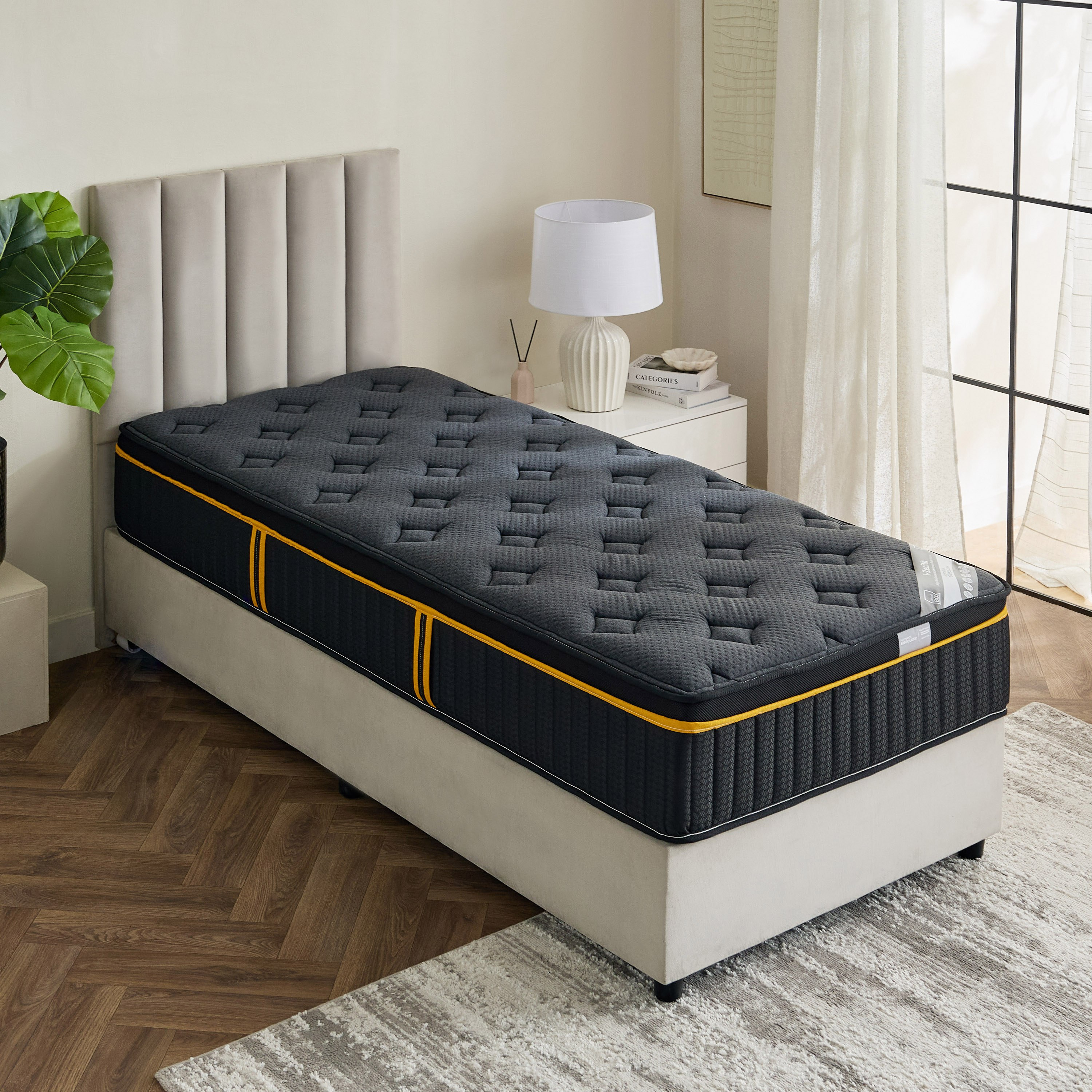 iZenith High Resilience Memory Foam Pocket Spring Single Mattress - 90x190x30 cm-hbxfurniture-bedroom-mattresses-single-image-3