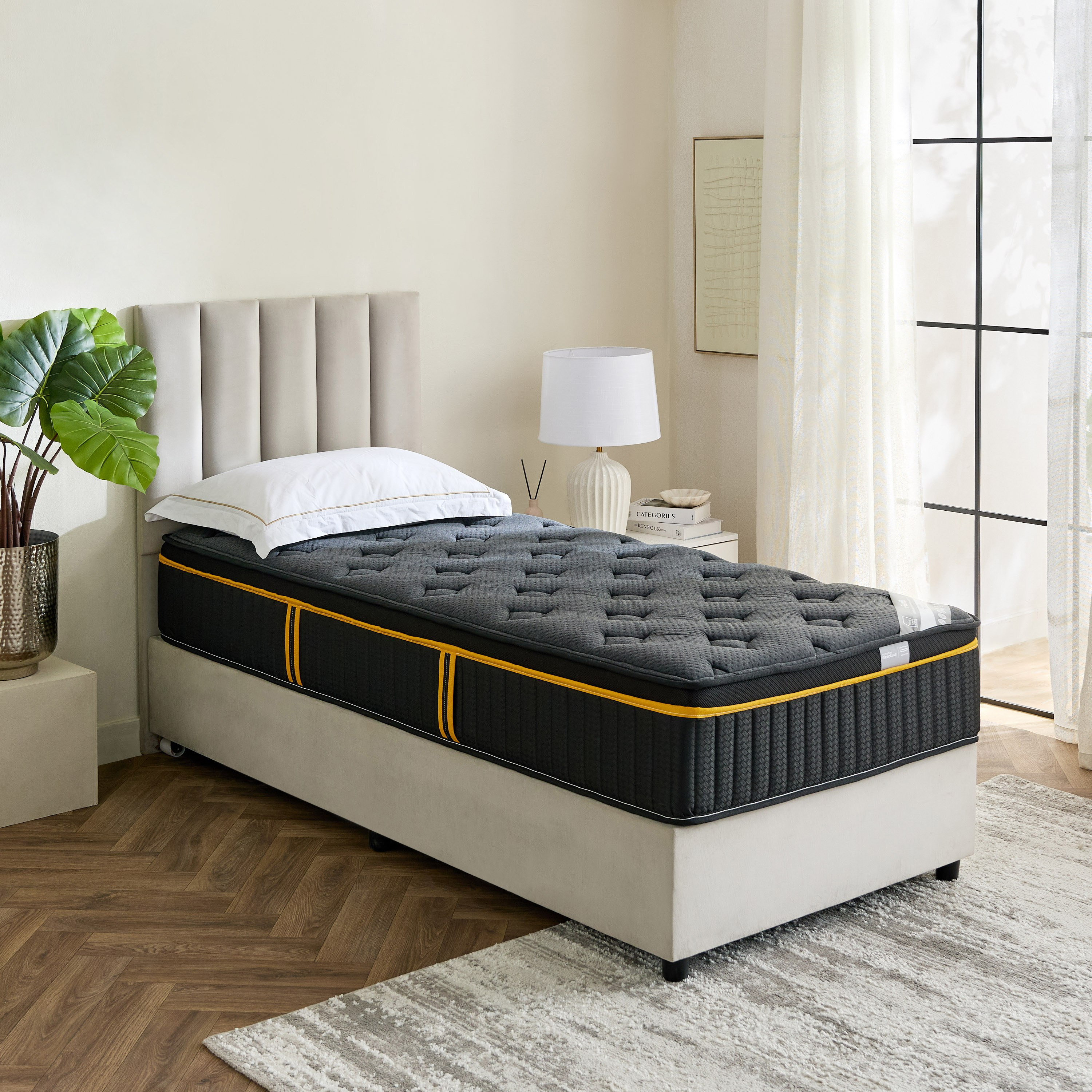 iZenith High Resilience Memory Foam Pocket Spring Single Mattress - 90x190x30 cm-hbxfurniture-bedroom-mattresses-single-image-9