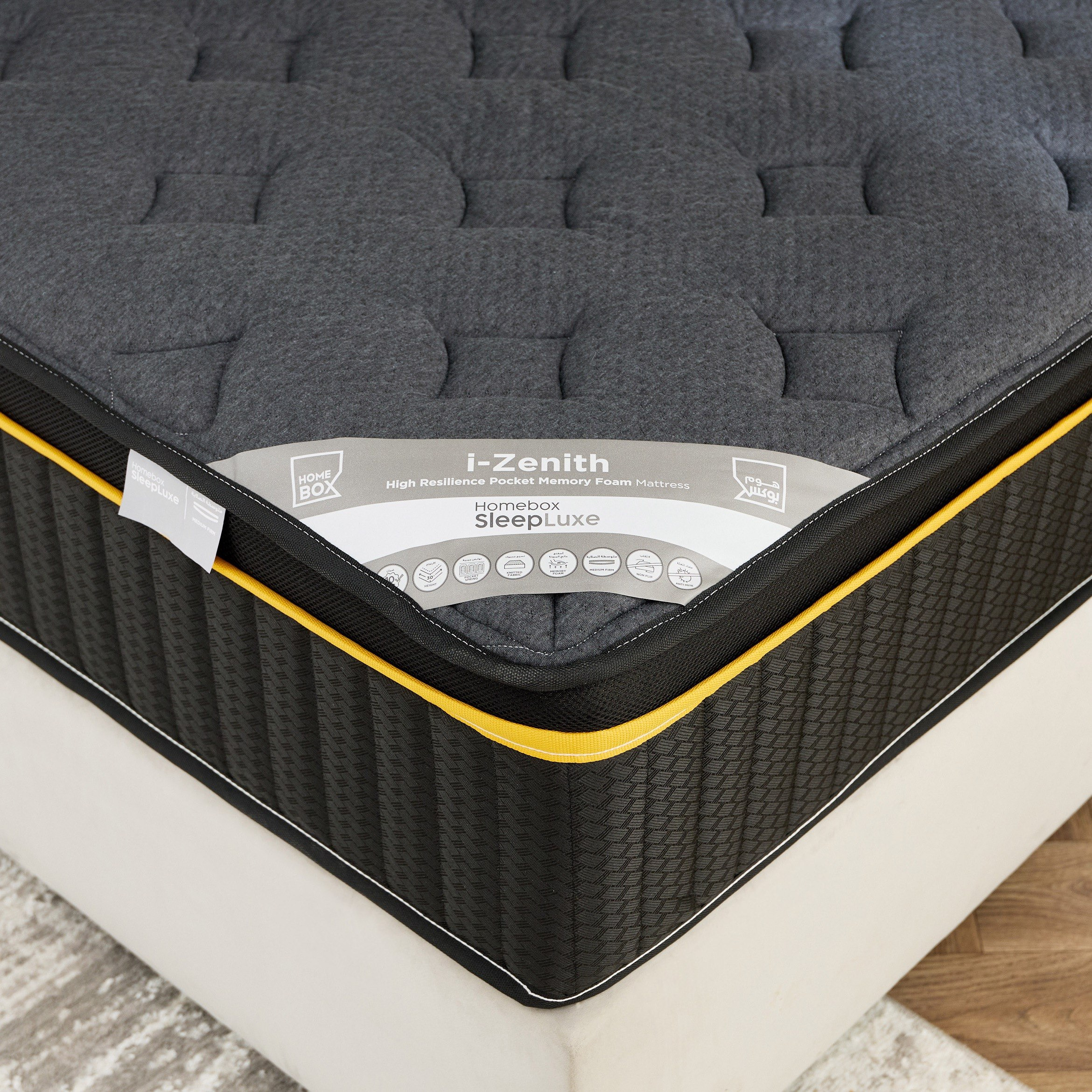 iZenith High Resilience Memory Foam Pocket Spring Single Mattress - 90x200 cm-hbxfurniture-bedroom-mattresses-single-image-2