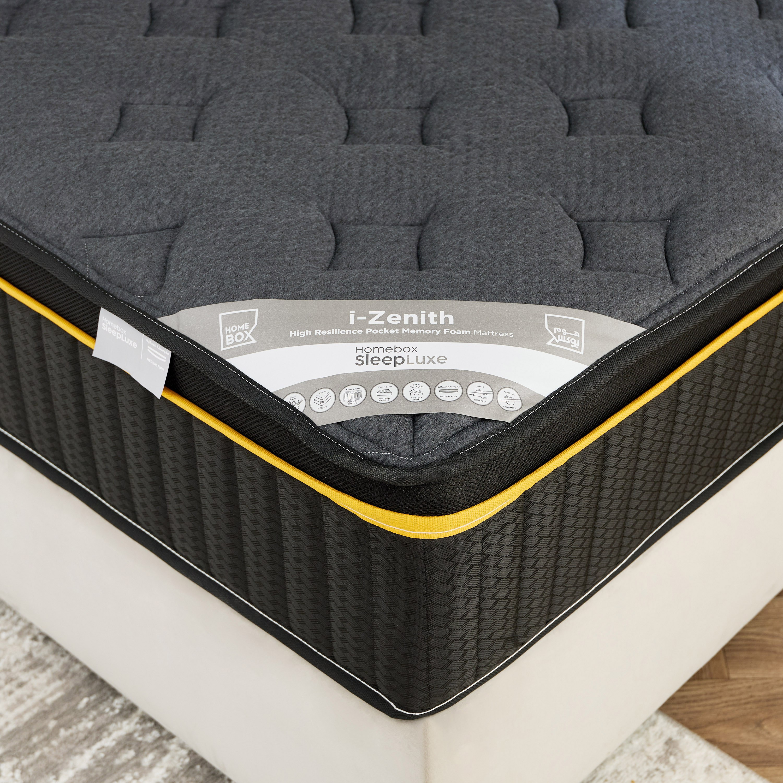 iZenith High Resilience Pocket Spring Memory Foam Twin Mattress - 120x200x30 cm-hbxfurniture-mattresses-twin-image-2