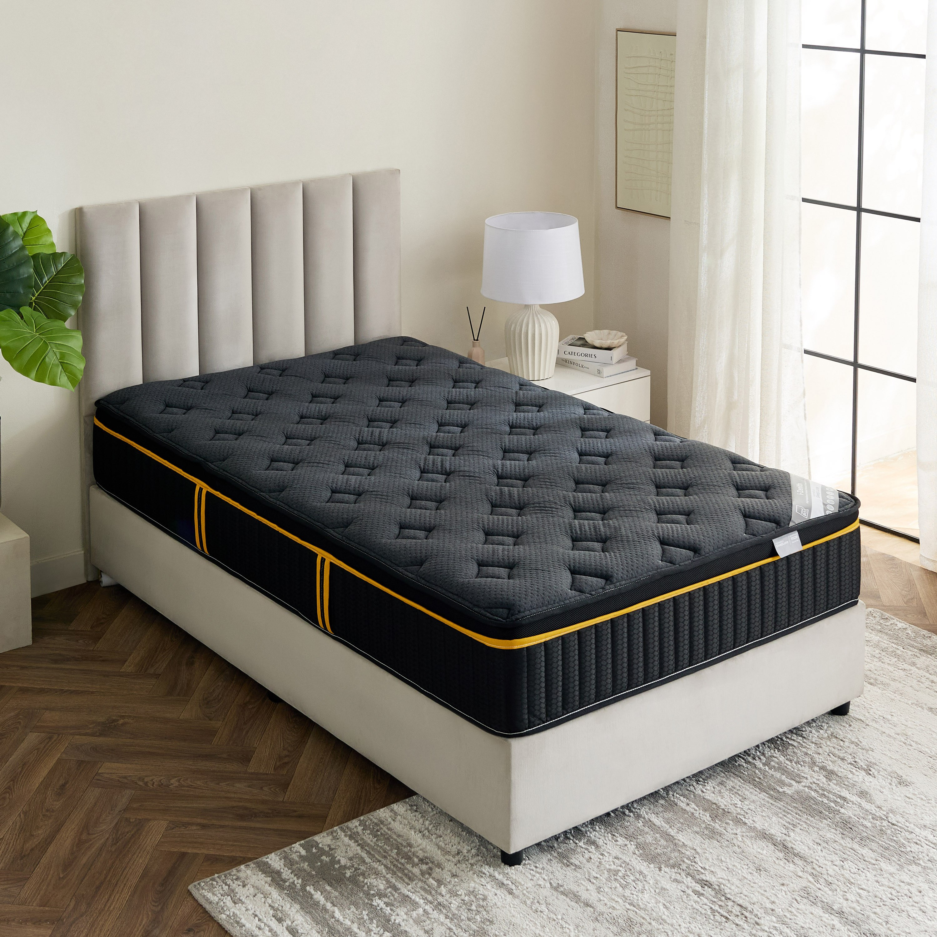 iZenith High Resilience Pocket Spring Memory Foam Twin Mattress - 120x200x30 cm-hbxfurniture-mattresses-twin-image-3