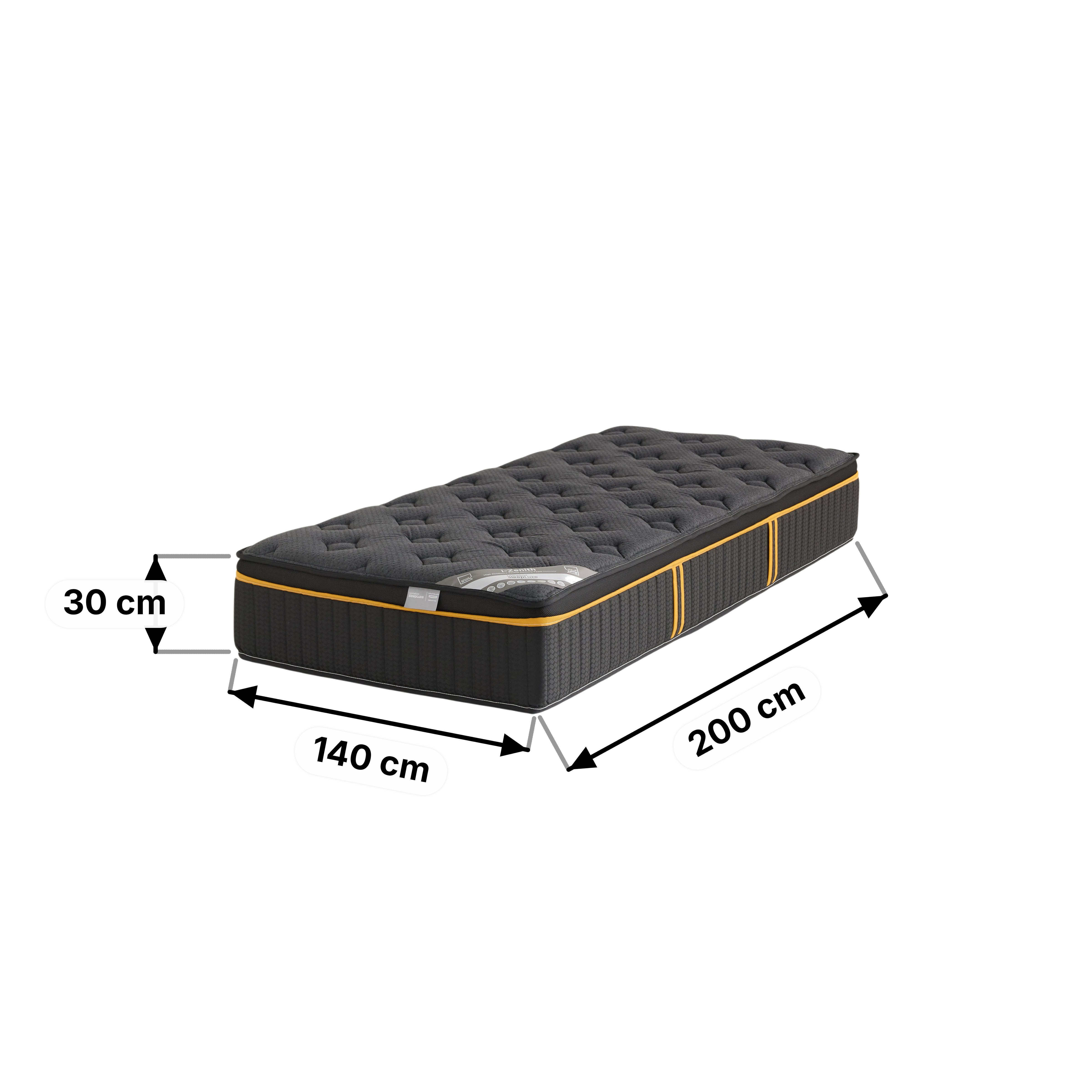 iZenith High Resilience Memory Foam Pocket Spring Queen Mattress - 140x200x30 cm-hbxbedroom-mattresses-queen-image-15