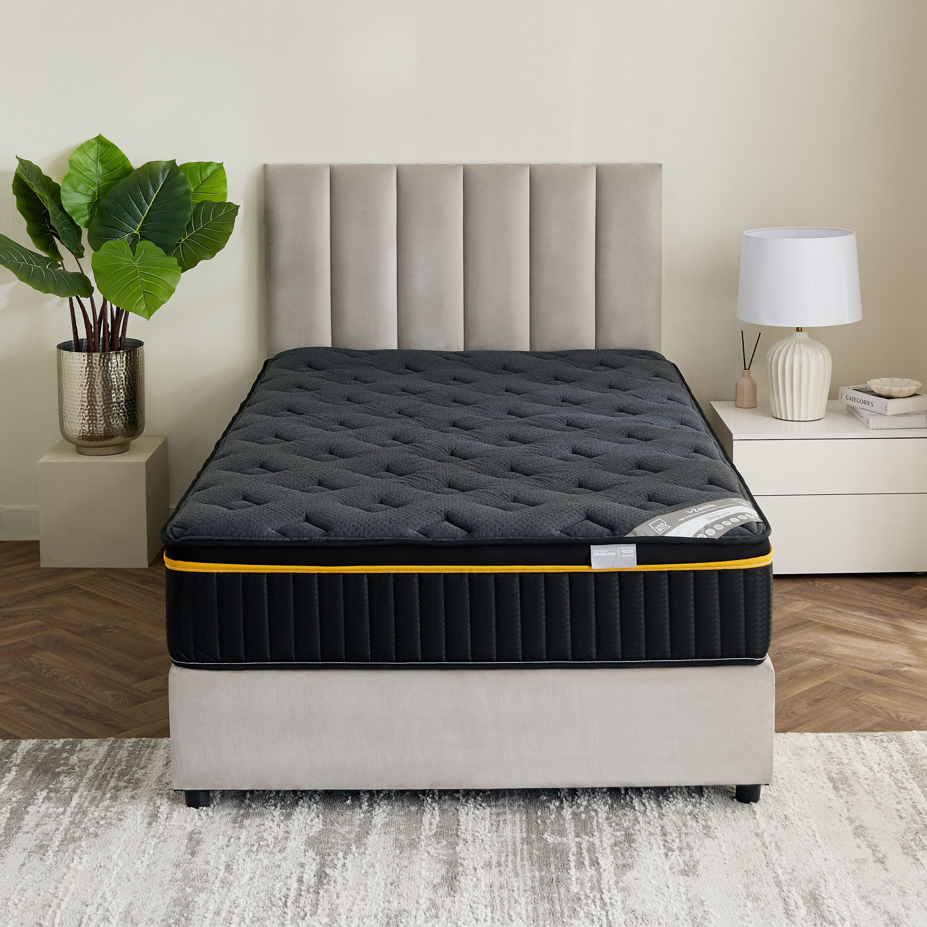 iZenith High Resilience Memory Foam Pocket Spring Queen Mattress - 140x200x30 cm-hbxbedroom-mattresses-queen-image-4