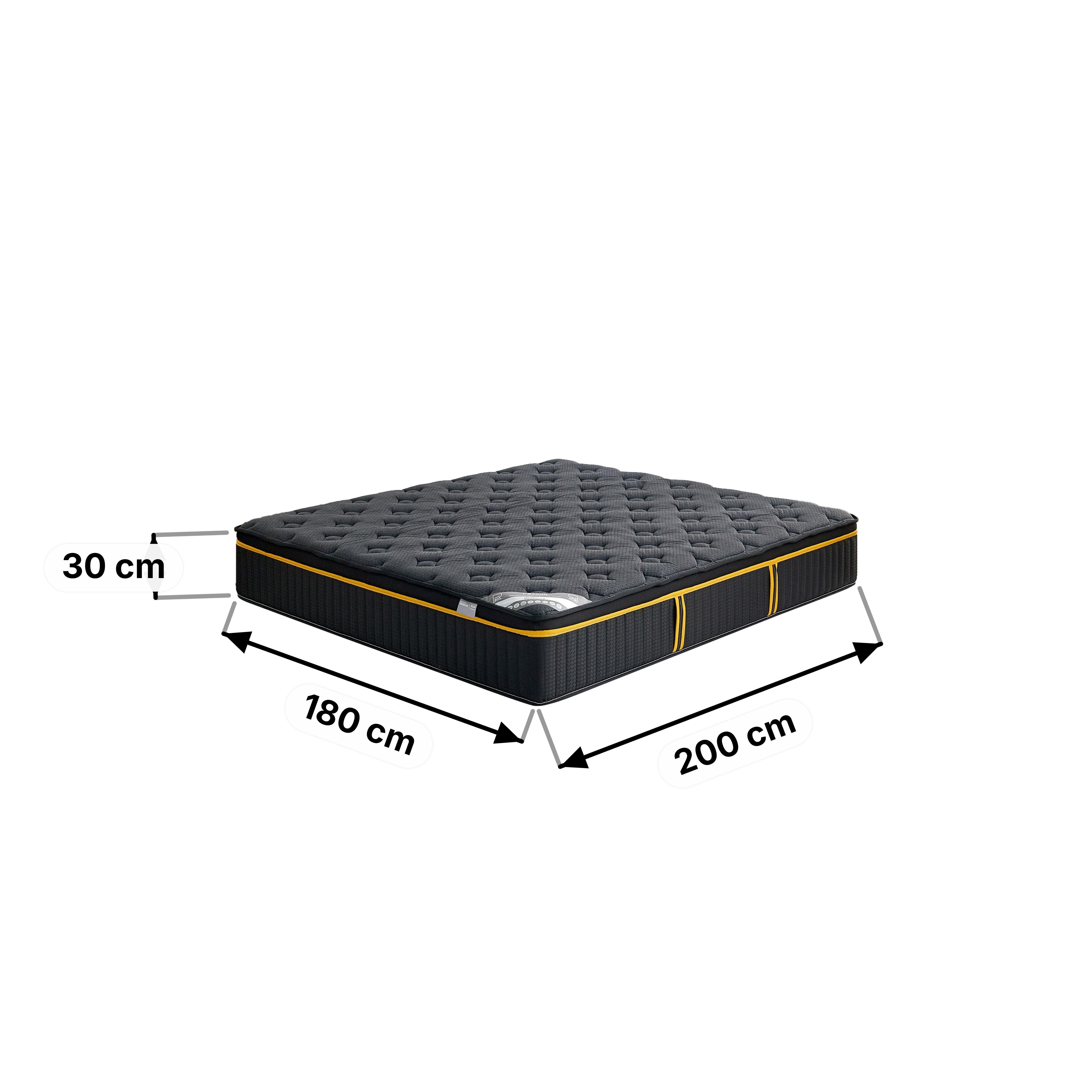 iZenith High Resilience Memory Foam Pocket Spring King Mattress - 180x200x30 cm-hbxfurniture-mattresses-king-image-13