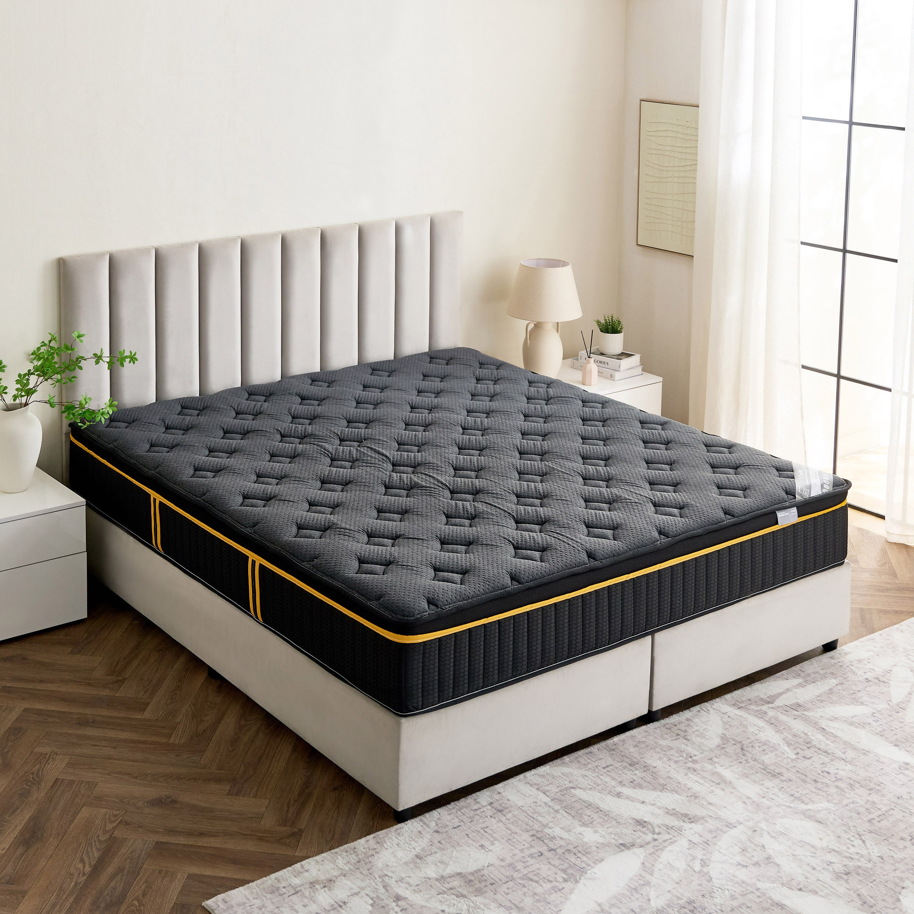 iZenith High Resilience Memory Foam Pocket Spring King Mattress - 180x200x30 cm-hbxfurniture-mattresses-king-image-4
